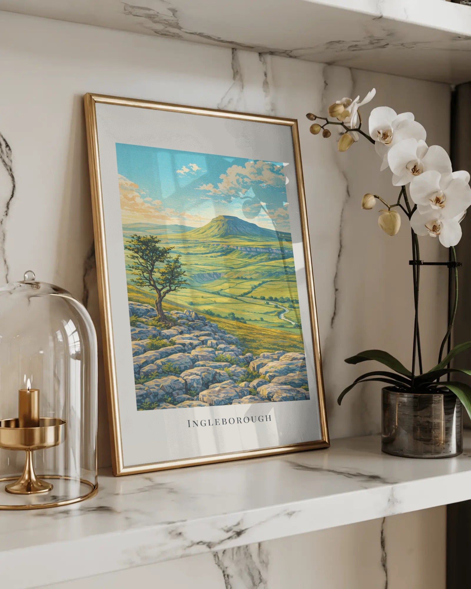 Ingleborough Art Print, framed wall art (view 5)