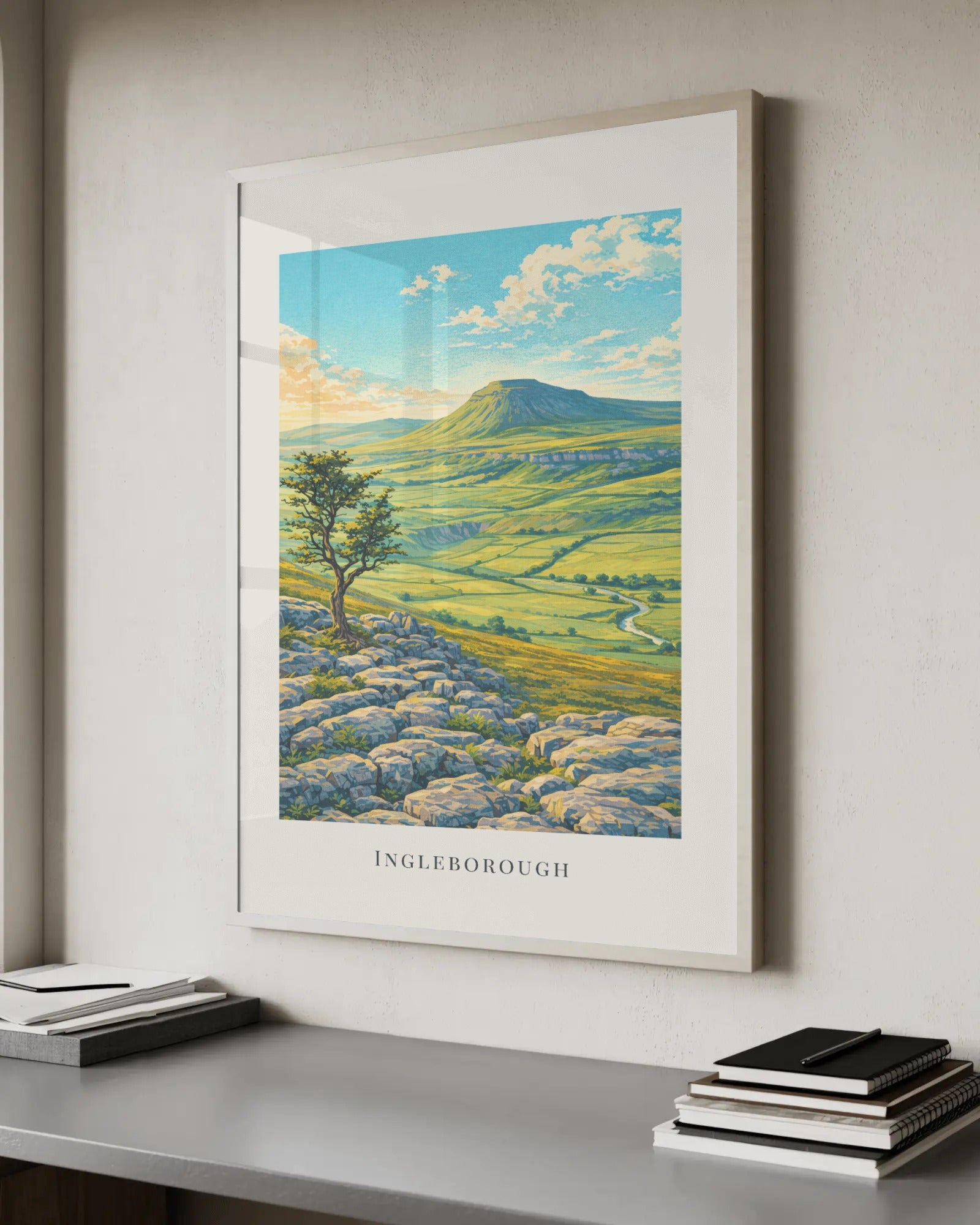 Ingleborough Art Print, framed wall art (view 6)
