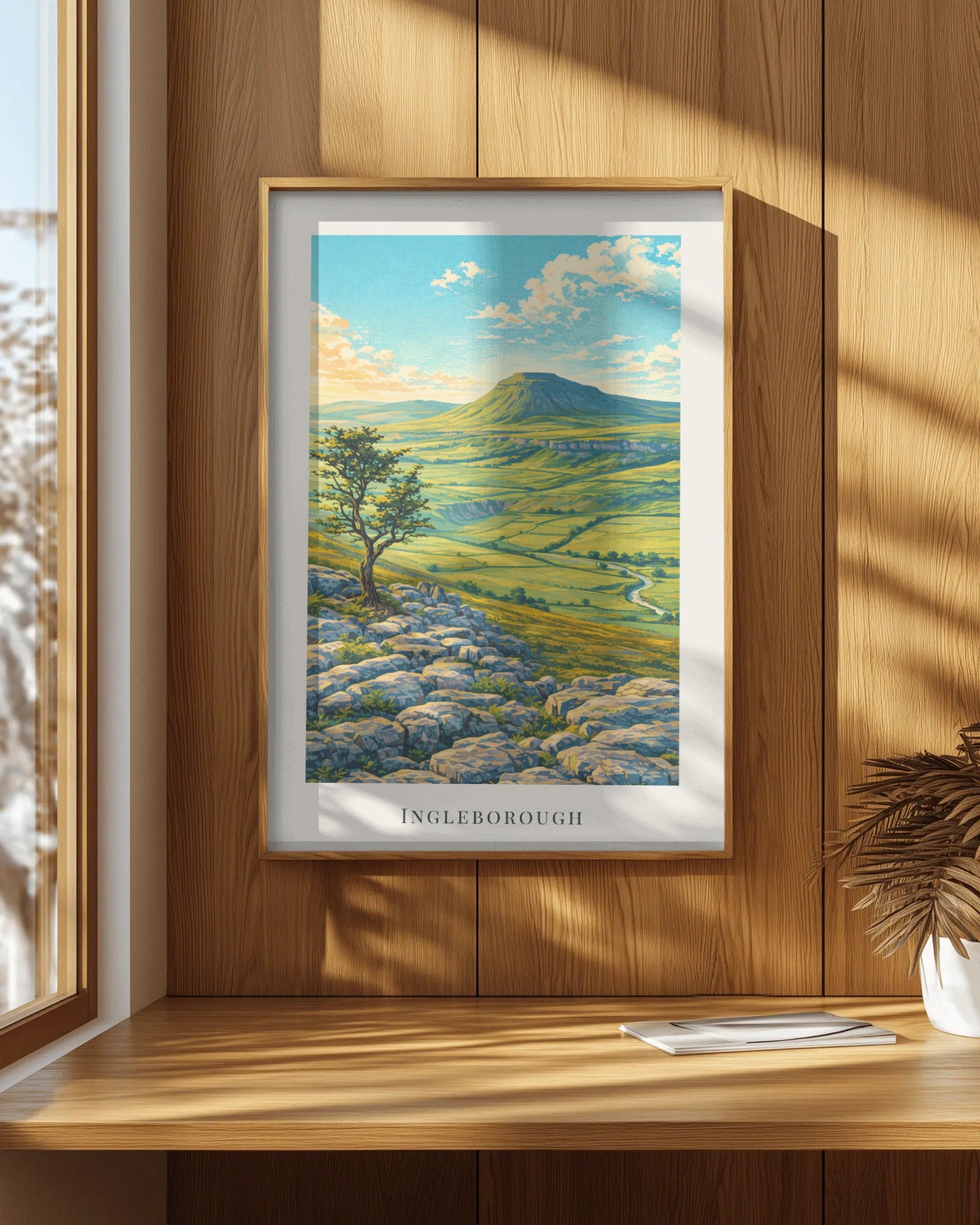 Ingleborough Art Print, framed wall art (view 7)