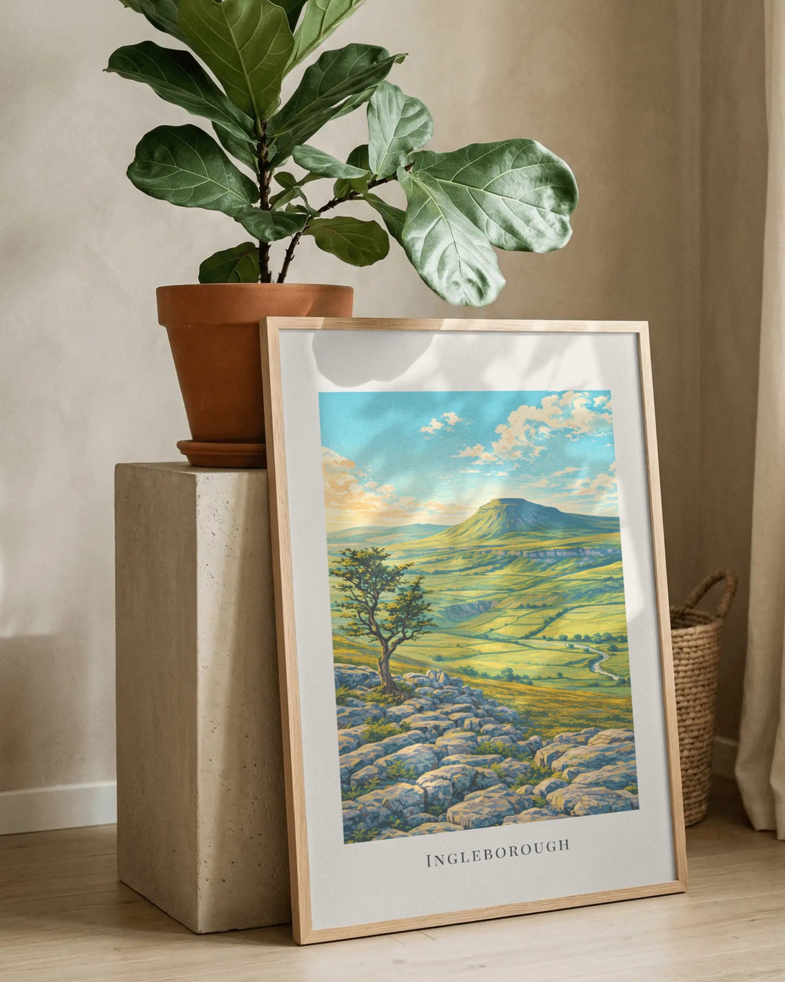 Ingleborough Art Print, framed wall art (view 8)