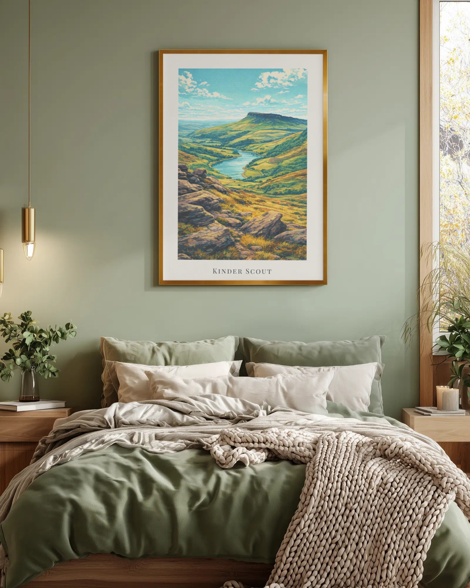 Kinder Scout Art Print, framed wall art (view 4)