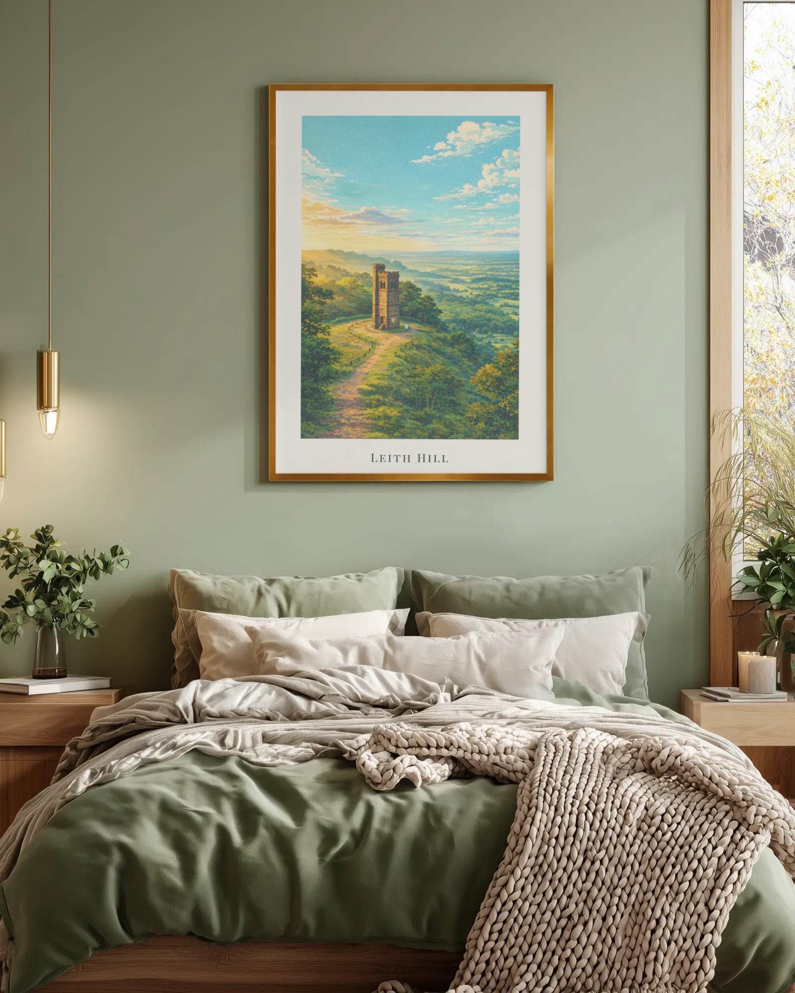 Leith Hill Art Print, framed wall art (view 4)