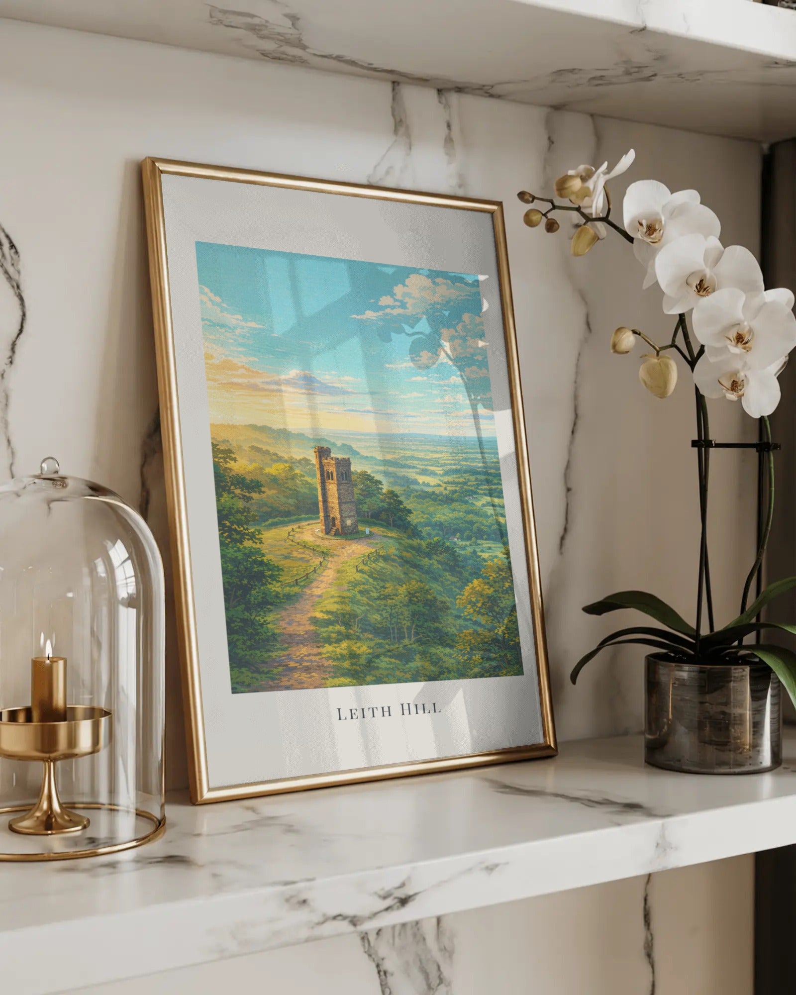 Leith Hill Art Print, framed wall art (view 5)