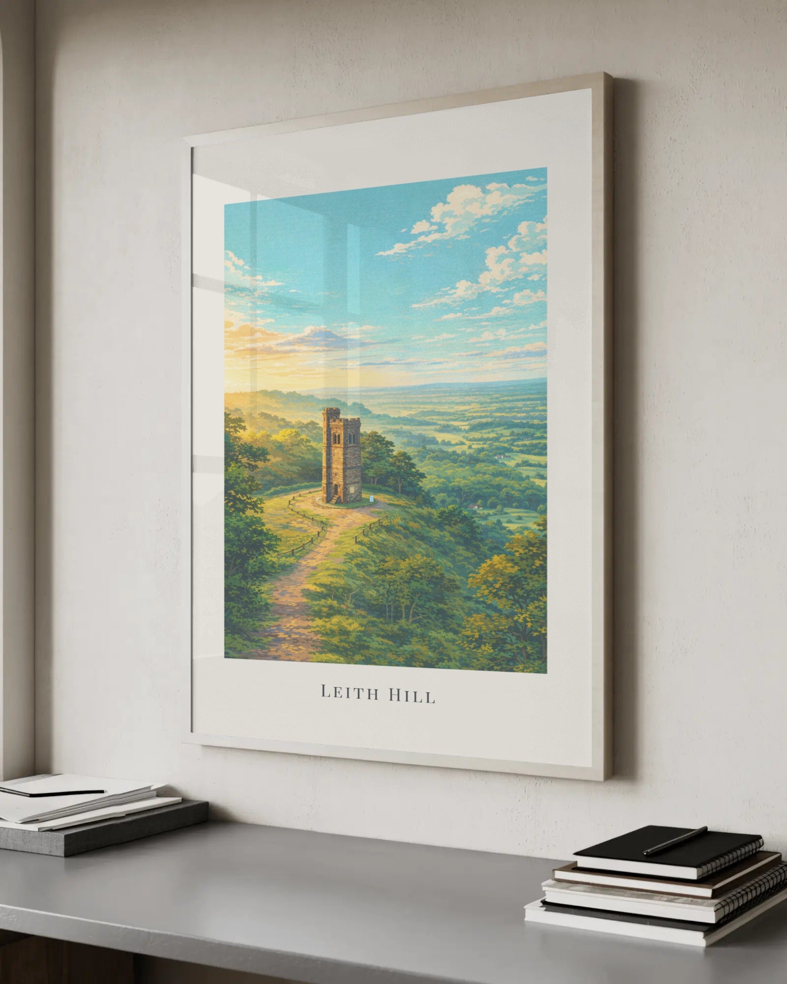 Leith Hill Art Print, framed wall art (view 6)