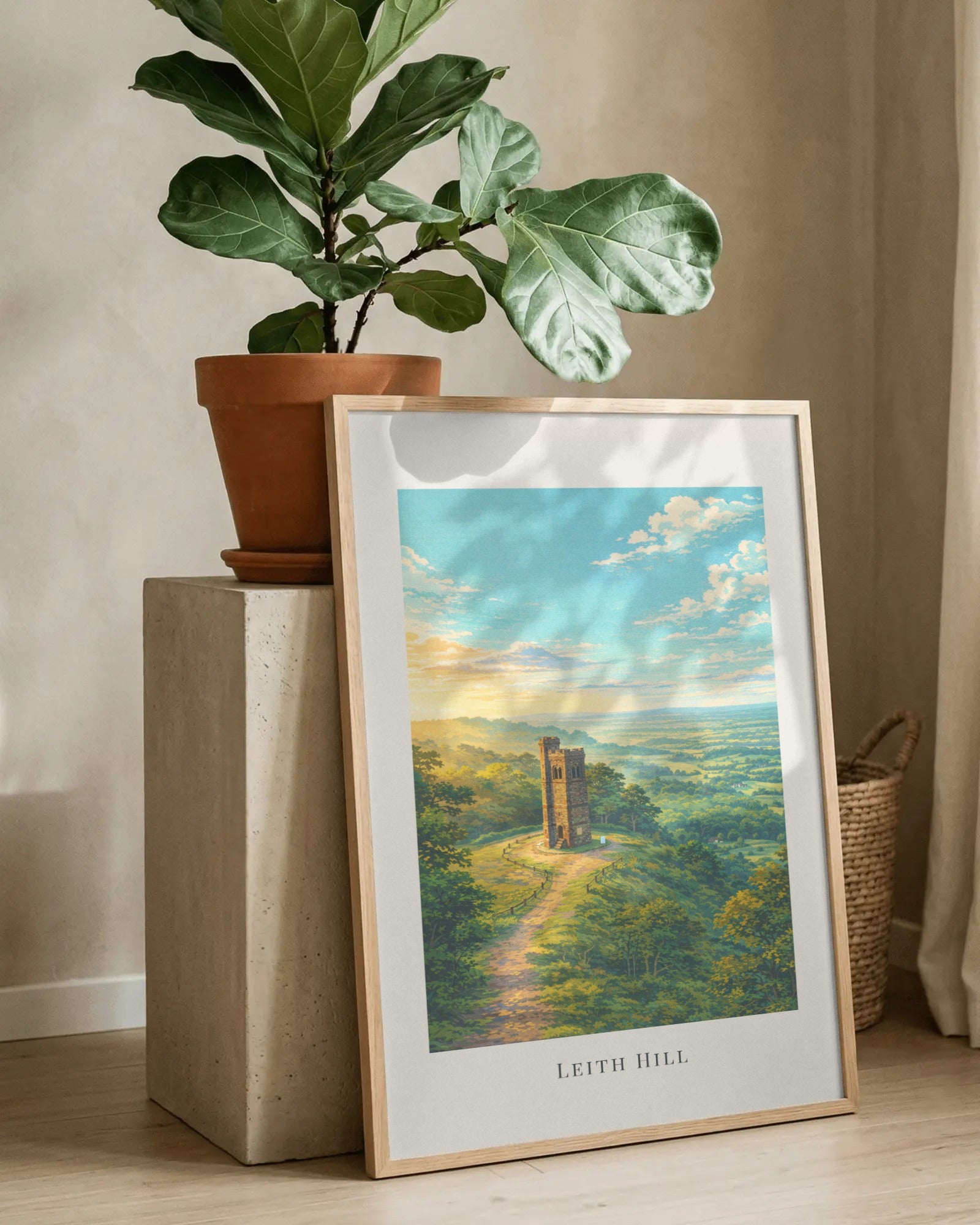 Leith Hill Art Print, framed wall art (view 8)