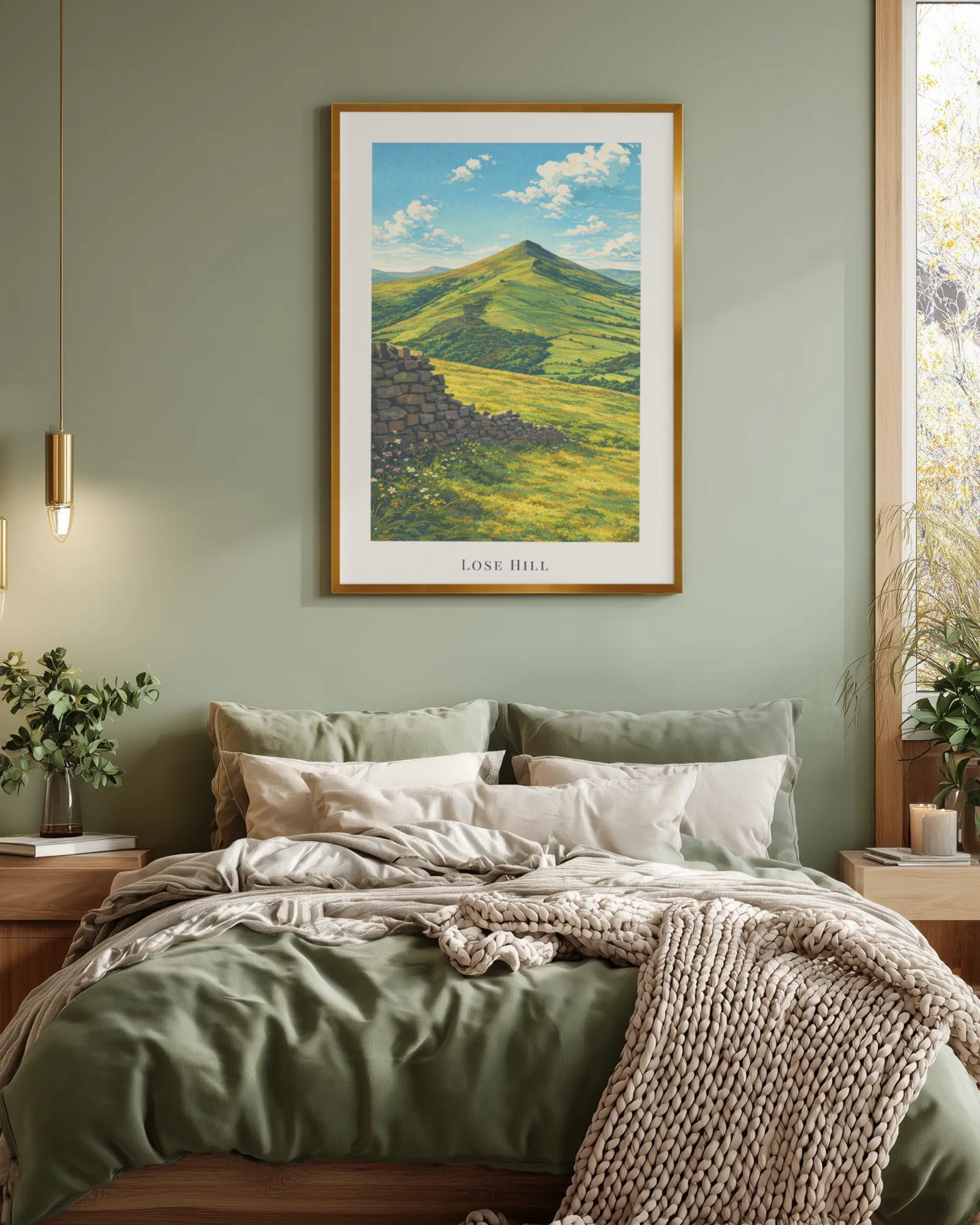 Lose Hill Art Print, framed wall art (view 4)