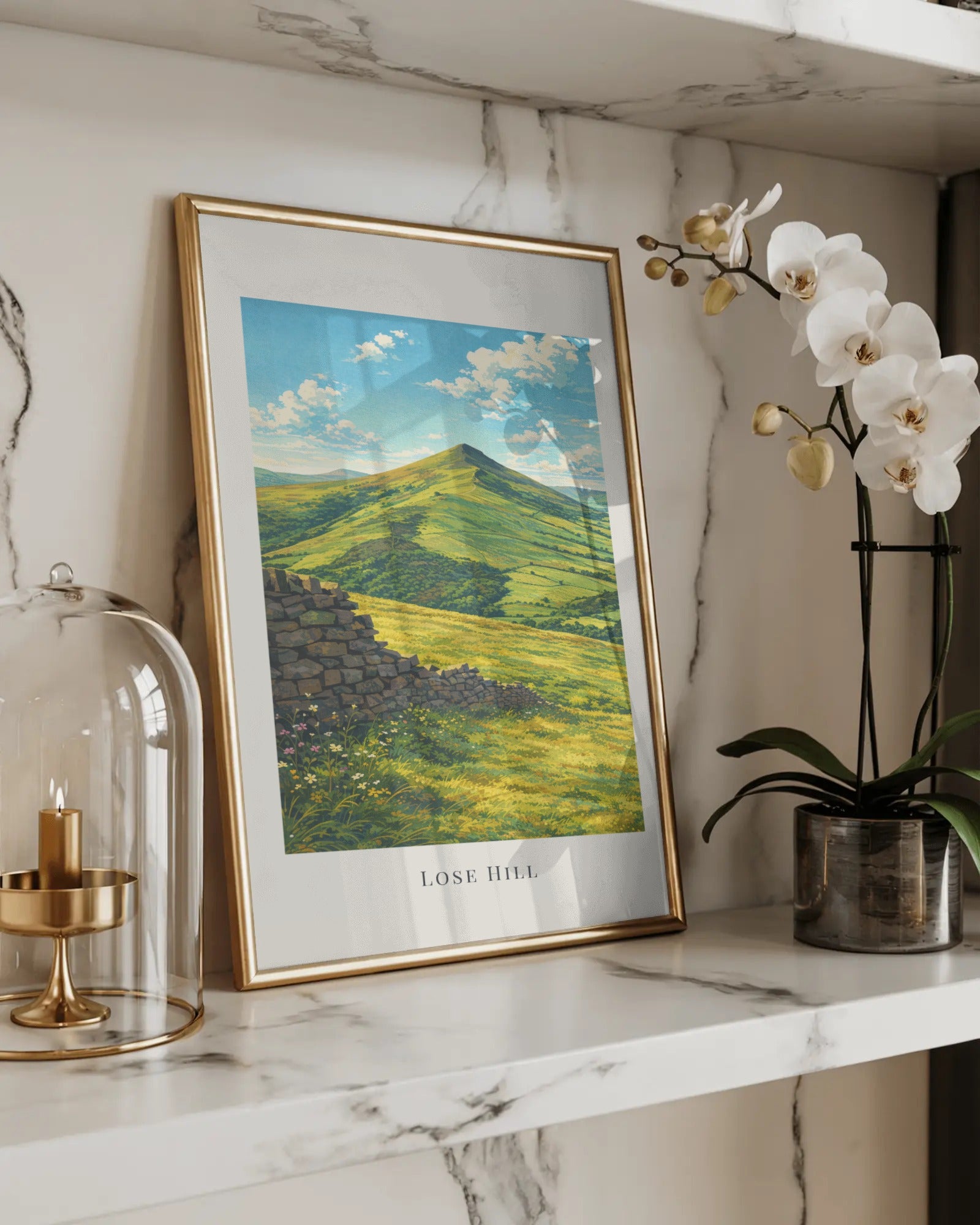 Lose Hill Art Print, framed wall art (view 5)