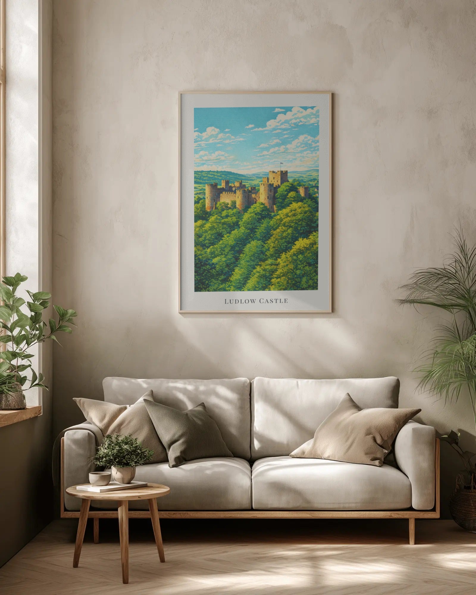 Ludlow Castle Art Print, framed wall art (view 2)