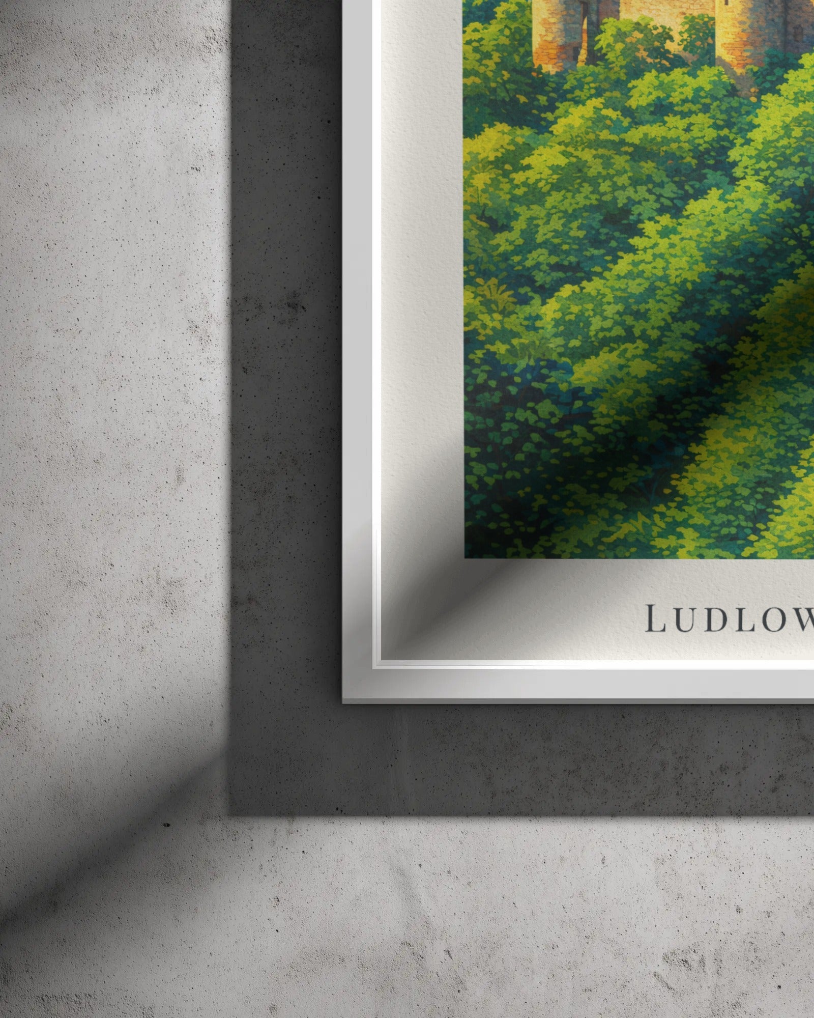 Ludlow Castle Art Print, framed wall art (view 3)