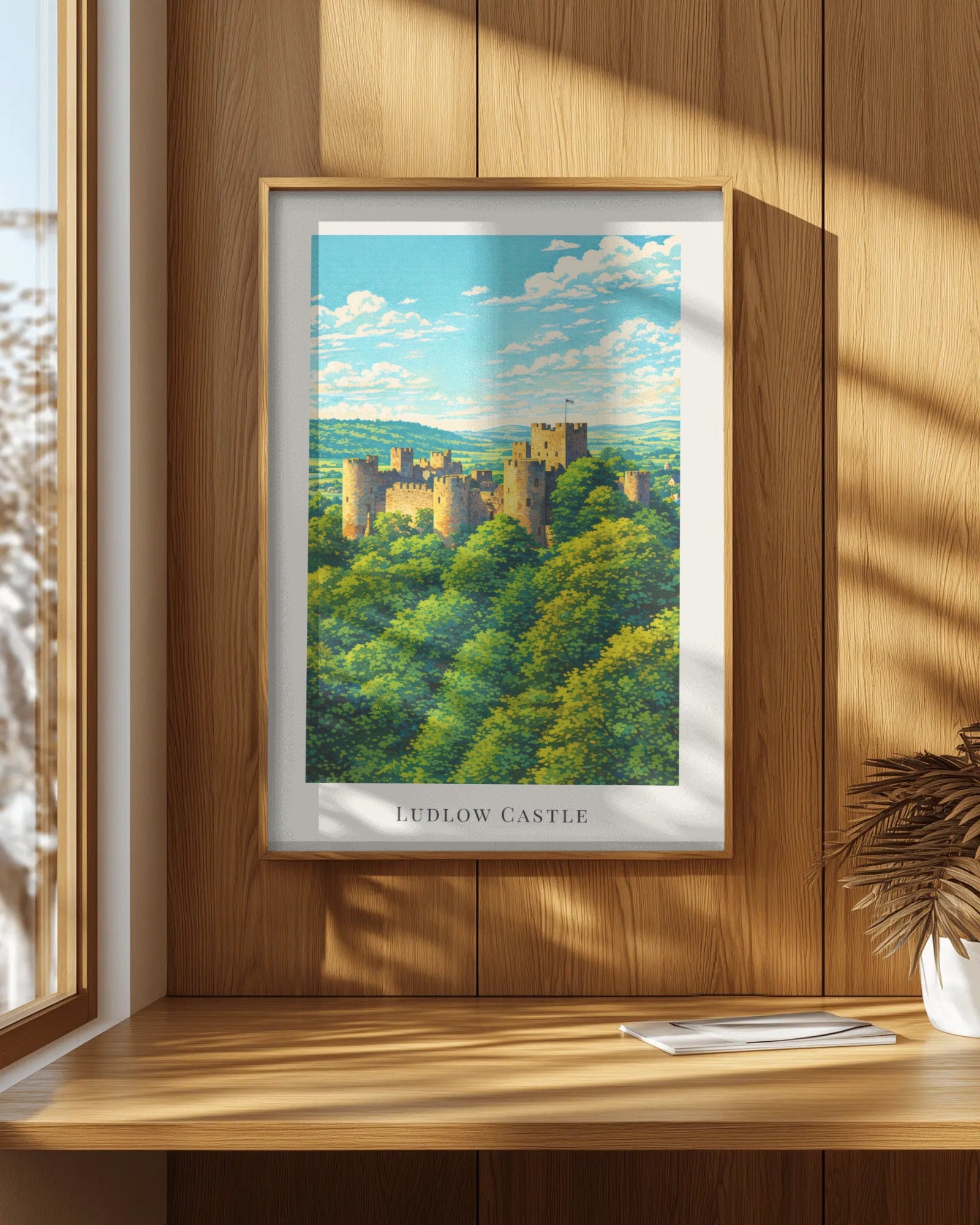 Ludlow Castle Art Print, framed wall art (view 7)