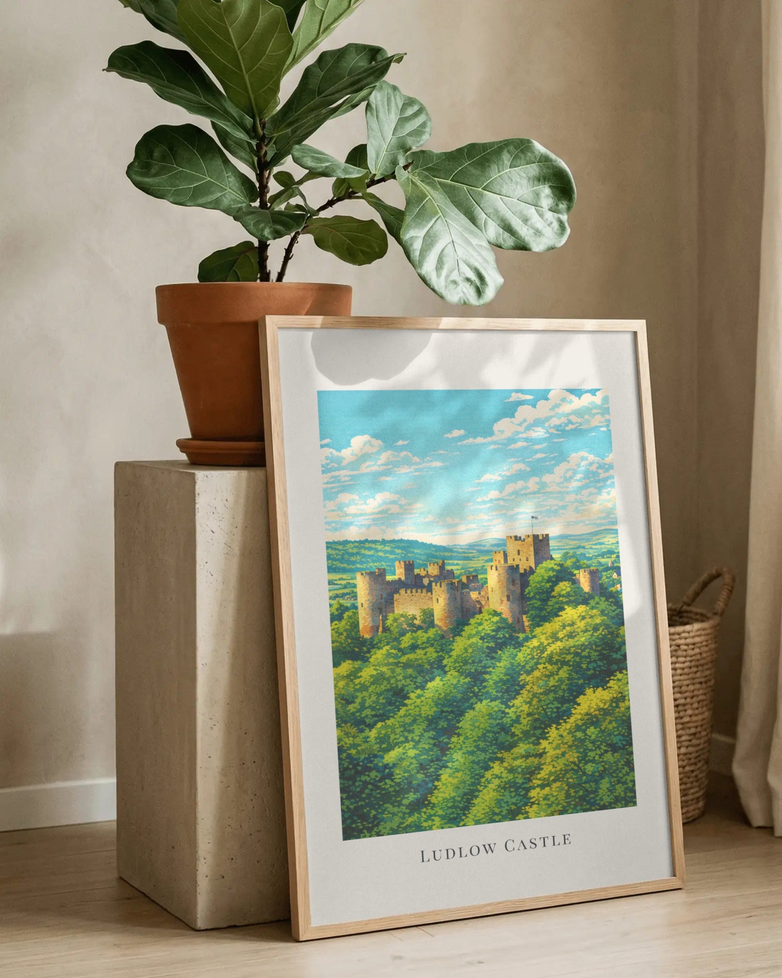 Ludlow Castle Art Print, framed wall art (view 8)