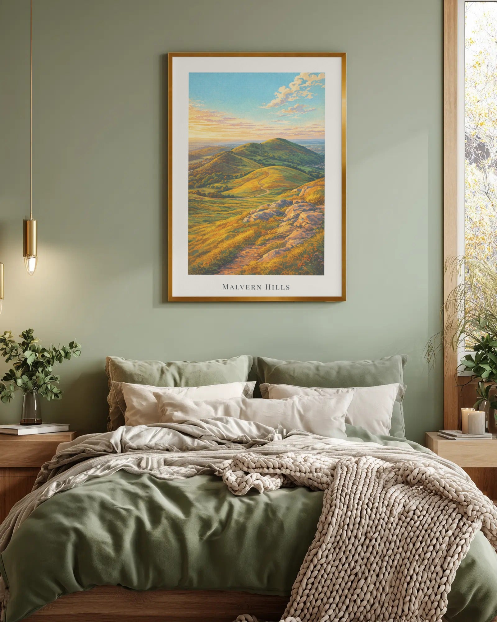 Malvern Hills Art Print, framed wall art (view 4)