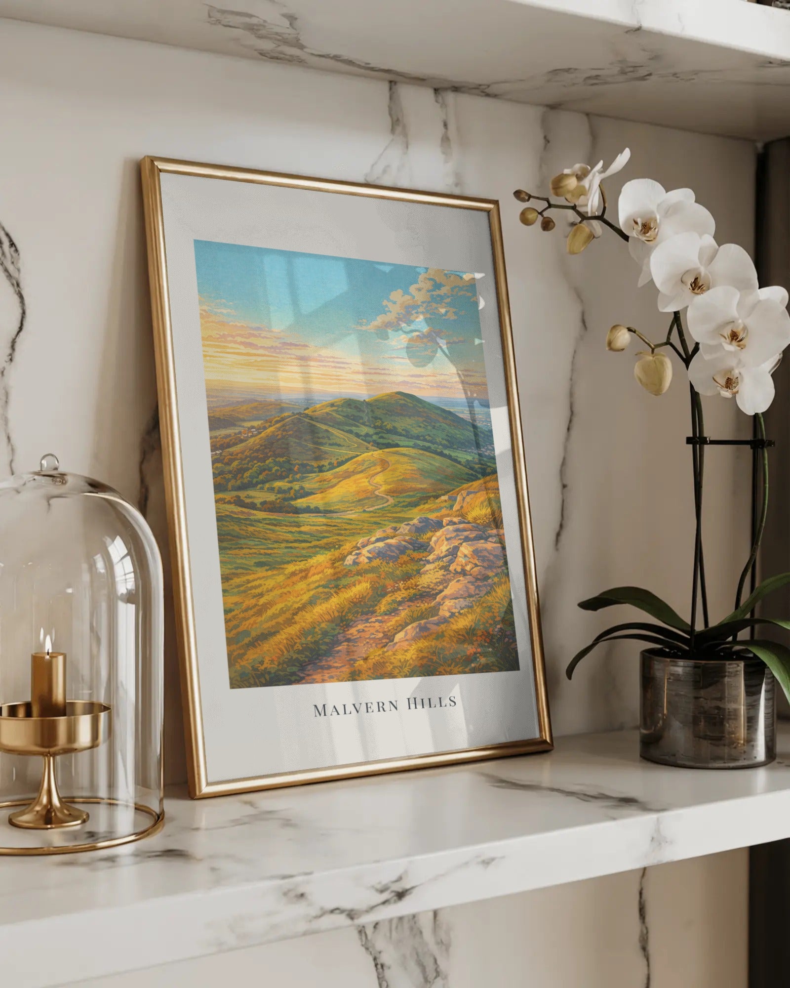 Malvern Hills Art Print, framed wall art (view 5)