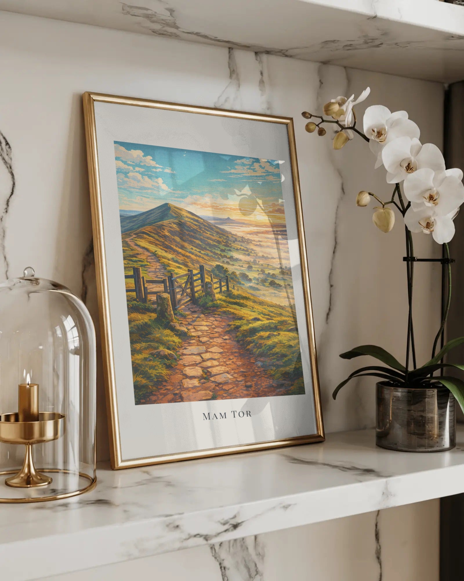 Mam Tor Art Print, framed wall art (view 5)
