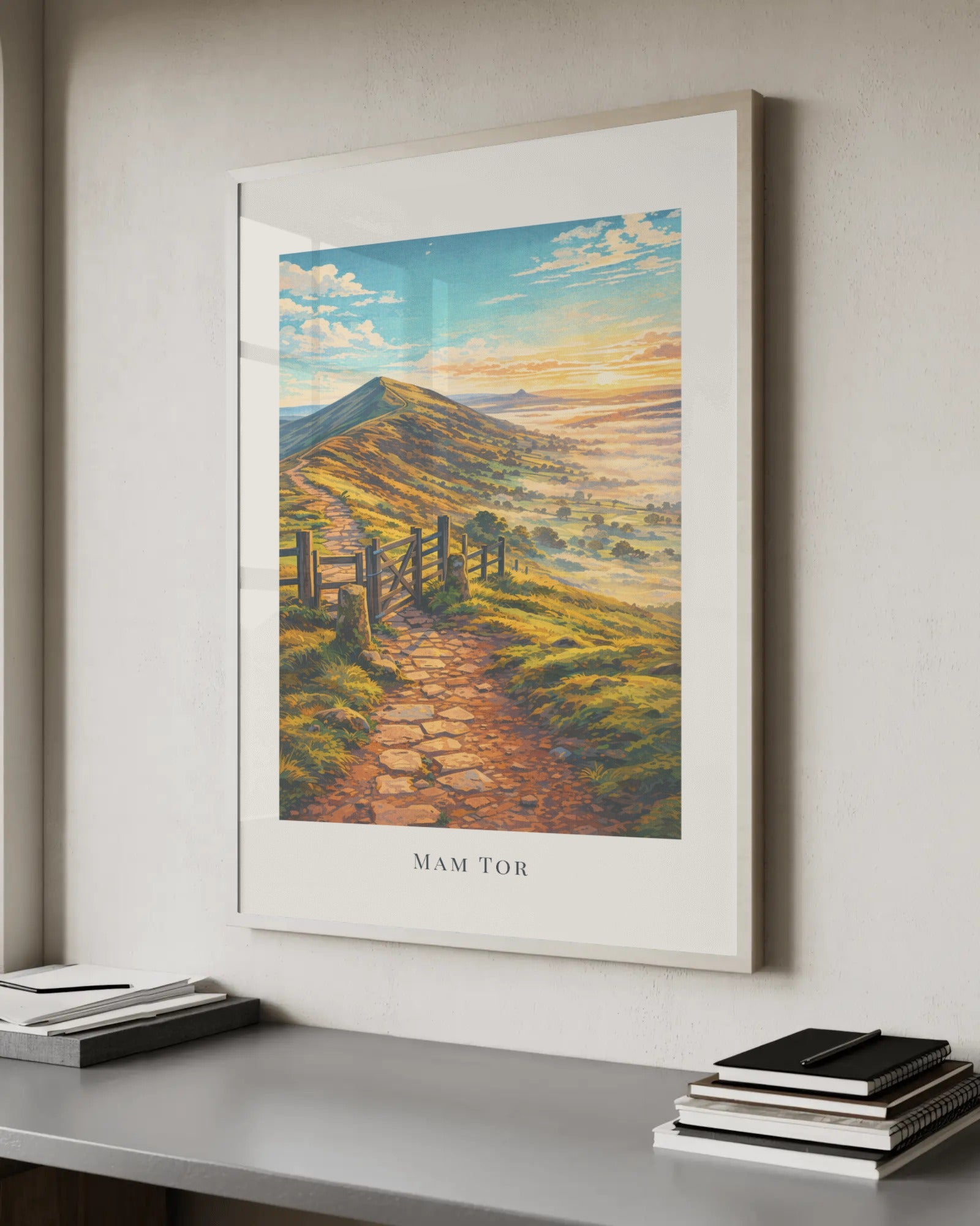 Mam Tor Art Print, framed wall art (view 6)