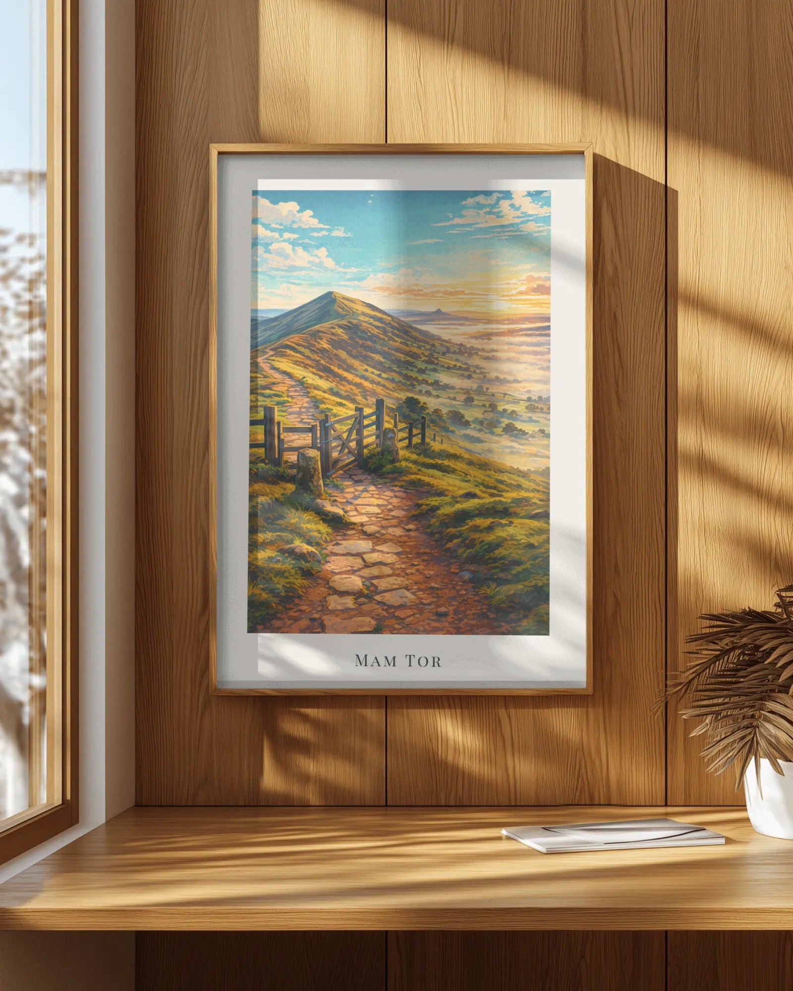 Mam Tor Art Print, framed wall art (view 7)
