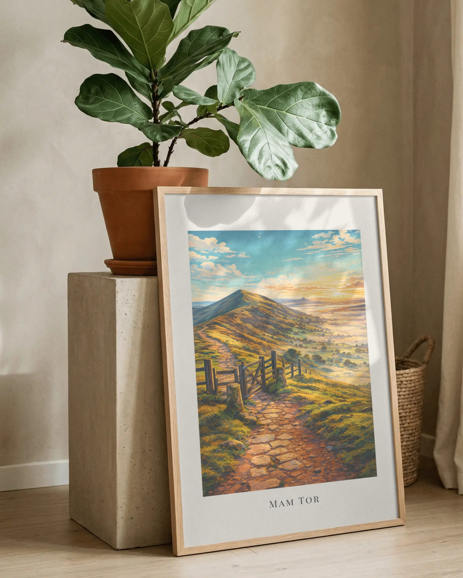 Mam Tor Art Print, framed wall art (view 8)