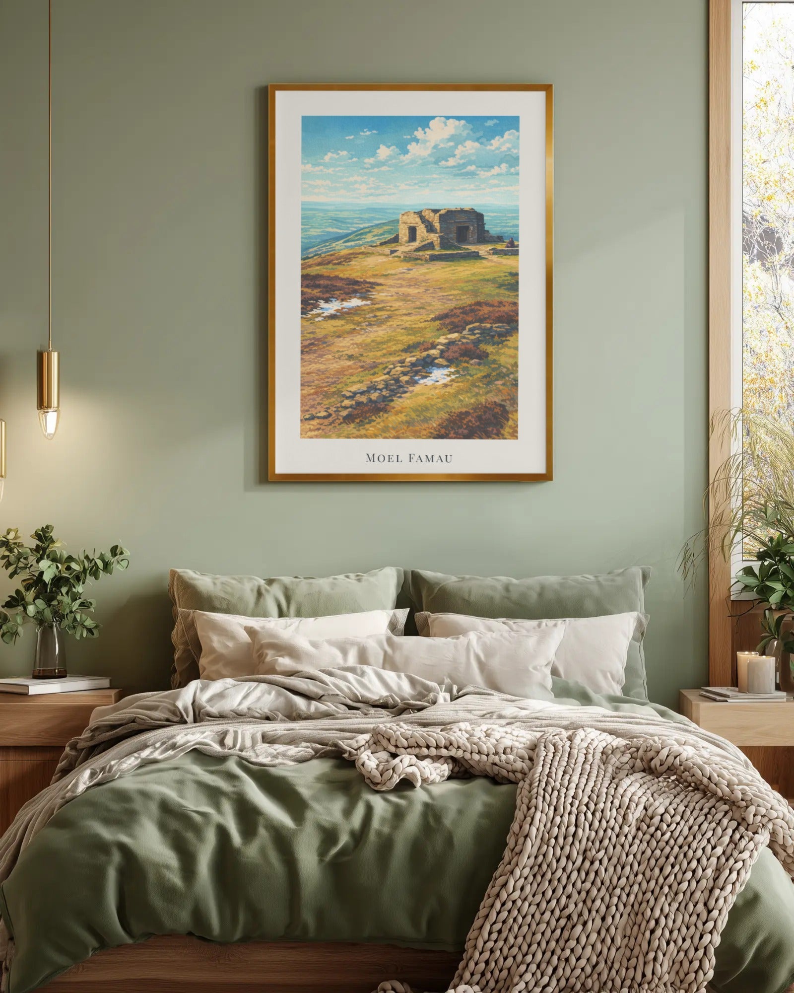 Moel Famau Art Print, framed wall art (view 4)