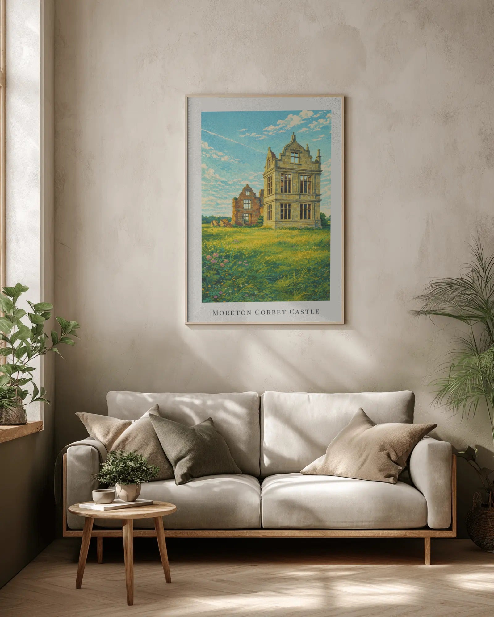 Moreton Corbet Castle Art Print, framed wall art (view 2)