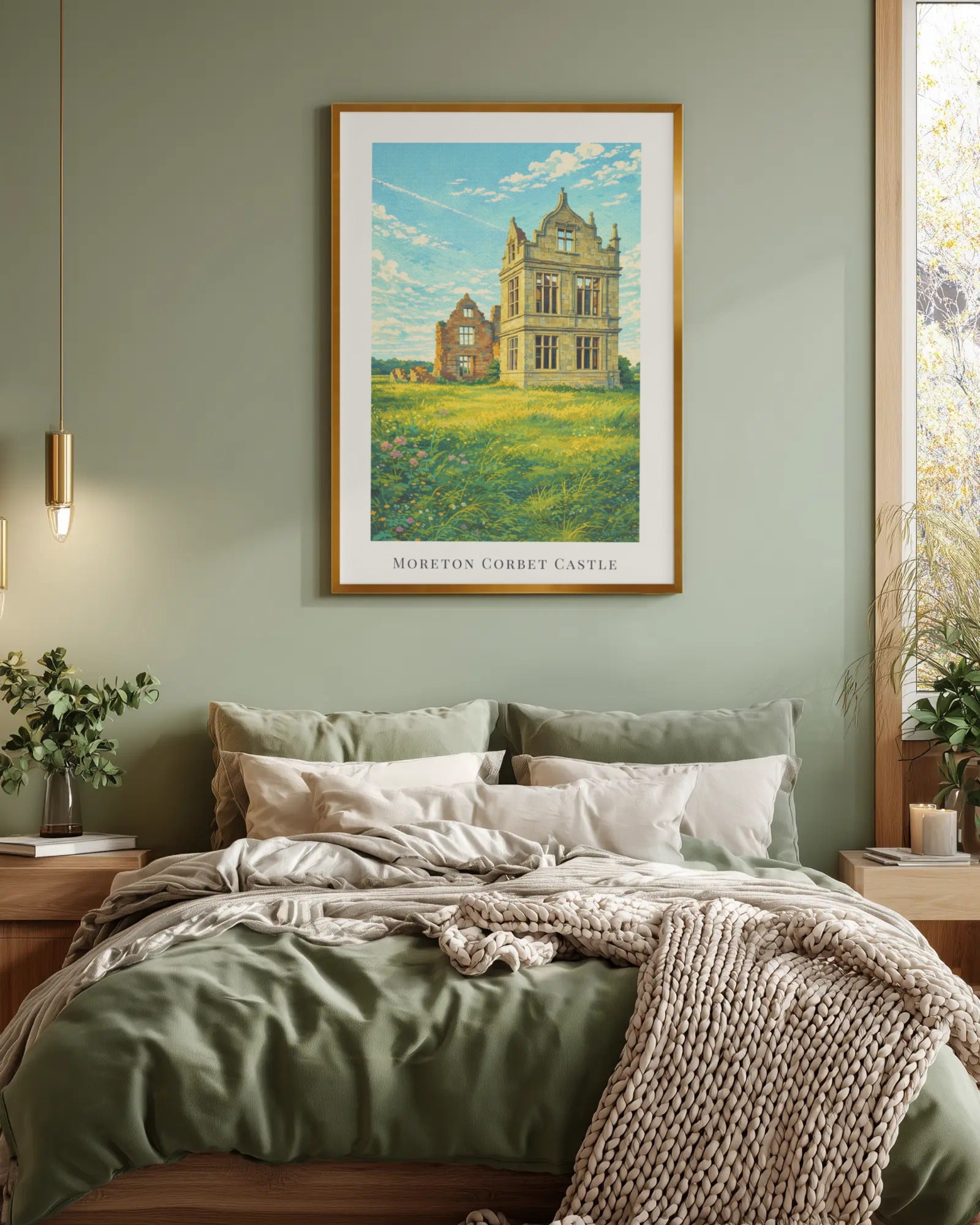 Moreton Corbet Castle Art Print, framed wall art (view 4)