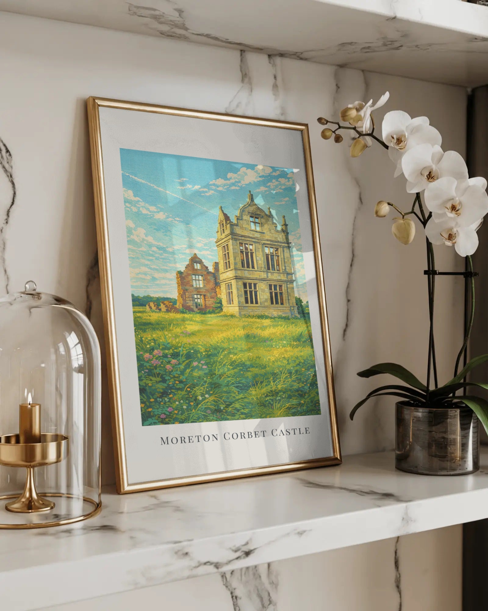 Moreton Corbet Castle Art Print, framed wall art (view 5)
