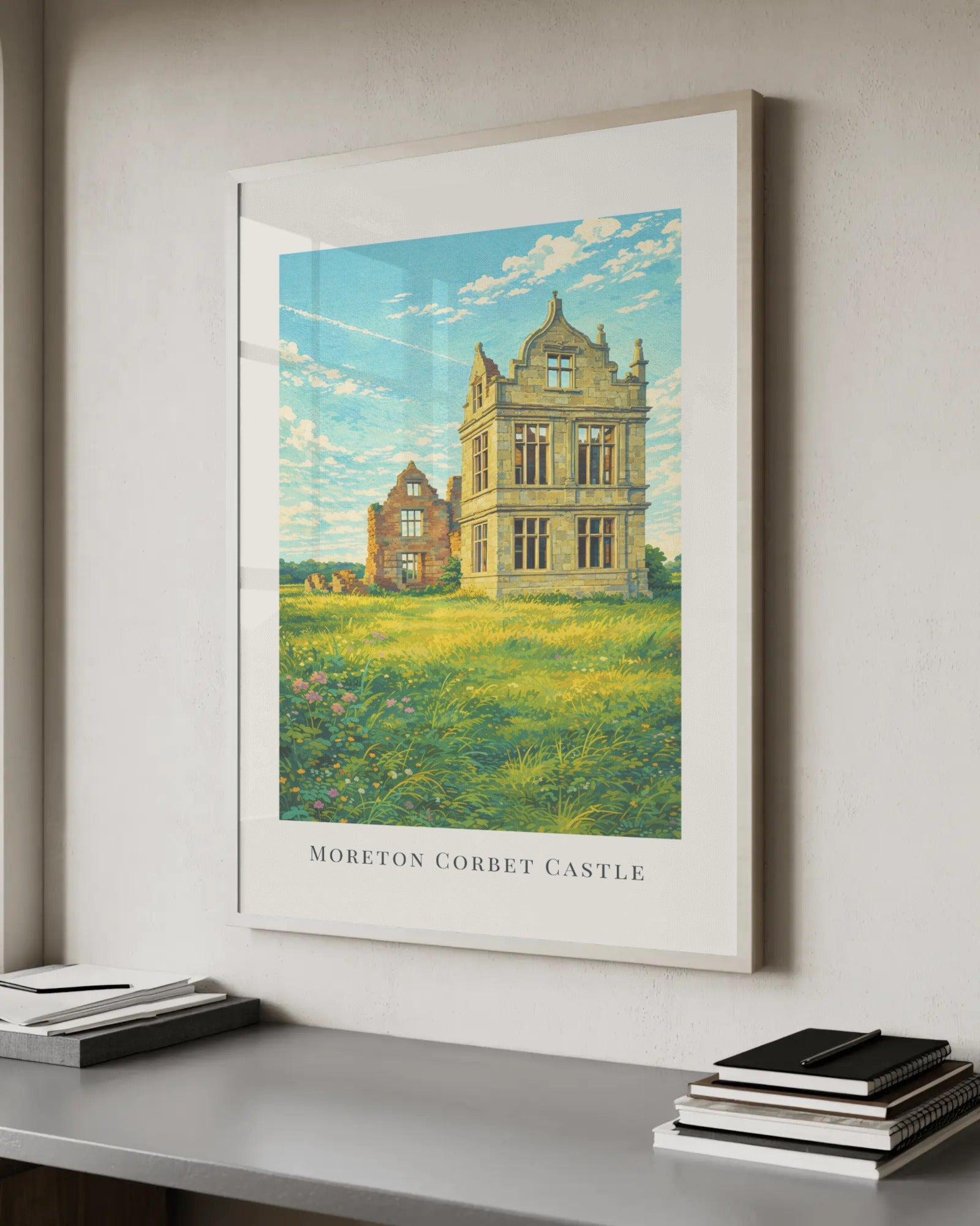 Moreton Corbet Castle Art Print, framed wall art (view 6)
