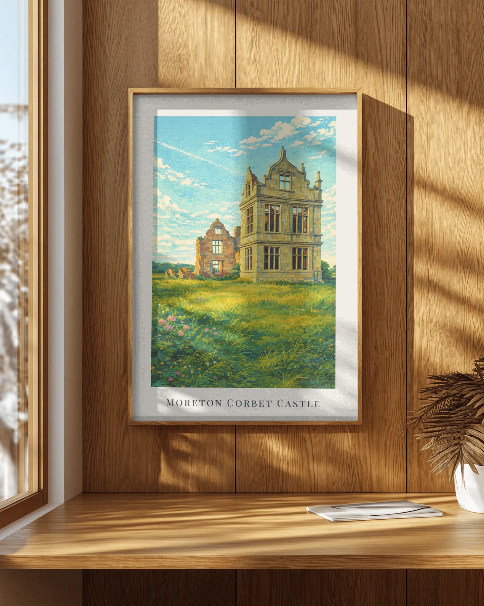 Moreton Corbet Castle Art Print, framed wall art (view 7)