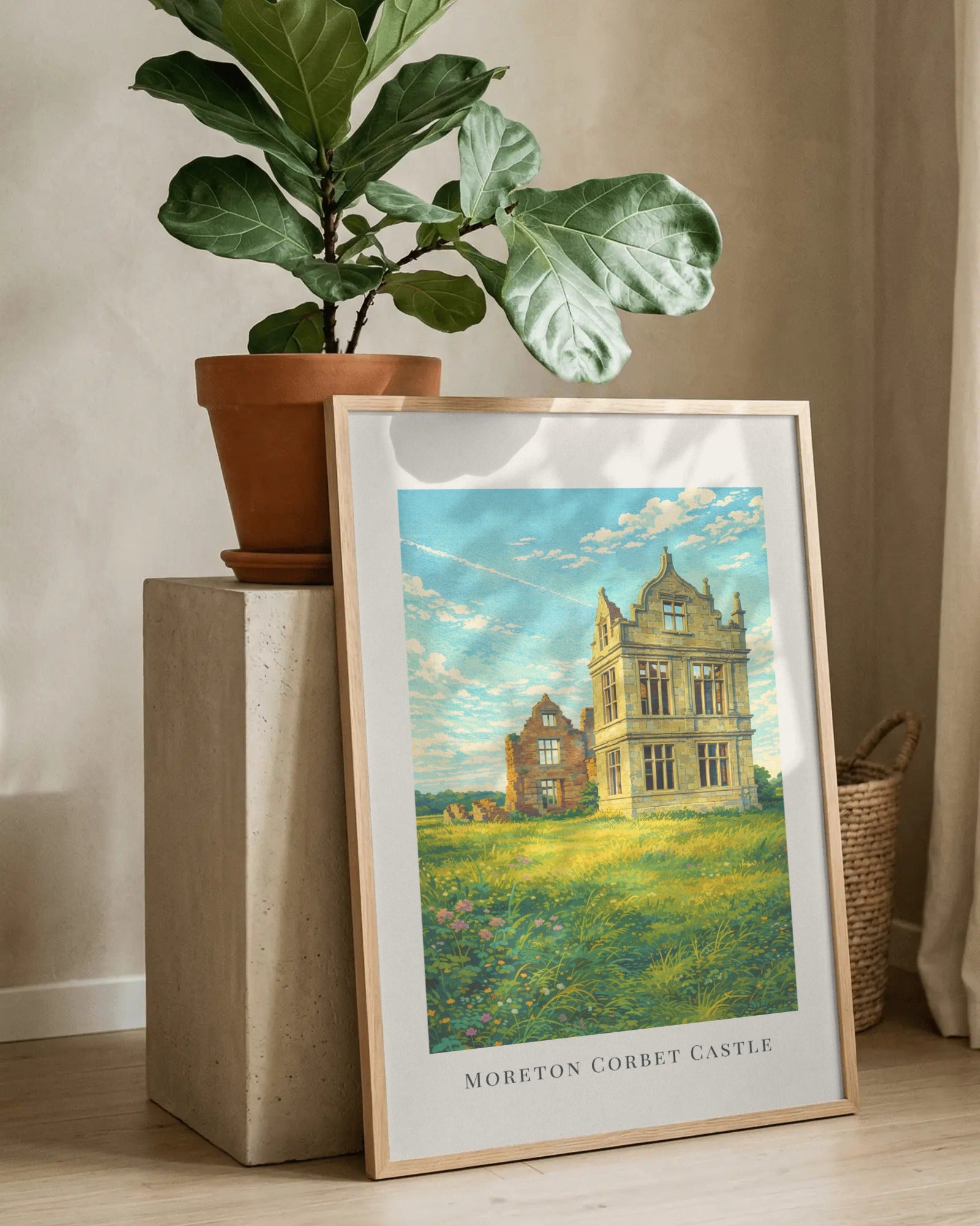 Moreton Corbet Castle Art Print, framed wall art (view 8)