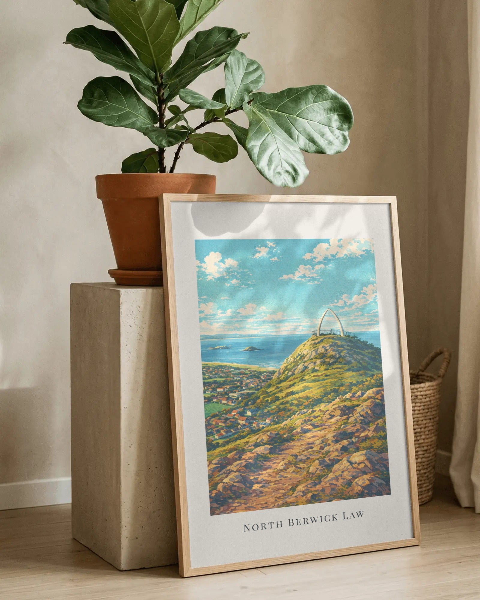 North Berwick Law Art Print, framed wall art (view 8)