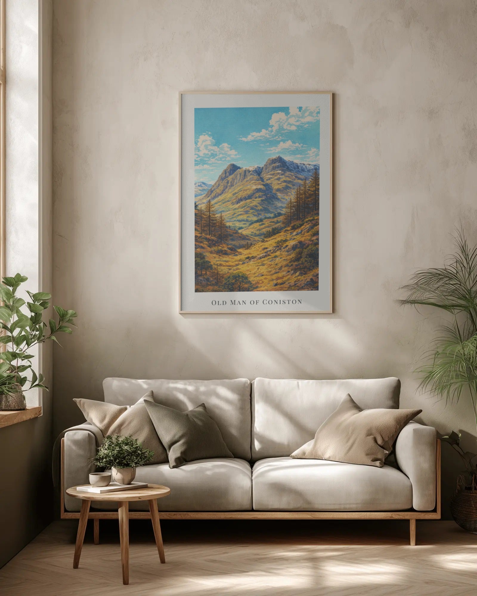 The Old Man of Coniston Art Print, framed wall art (view 2)