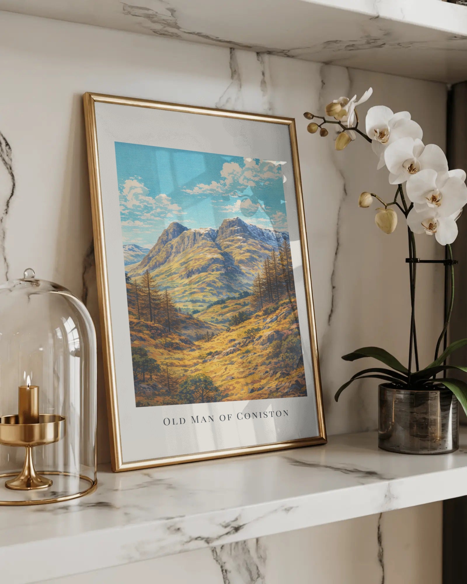 The Old Man of Coniston Art Print, framed wall art (view 5)
