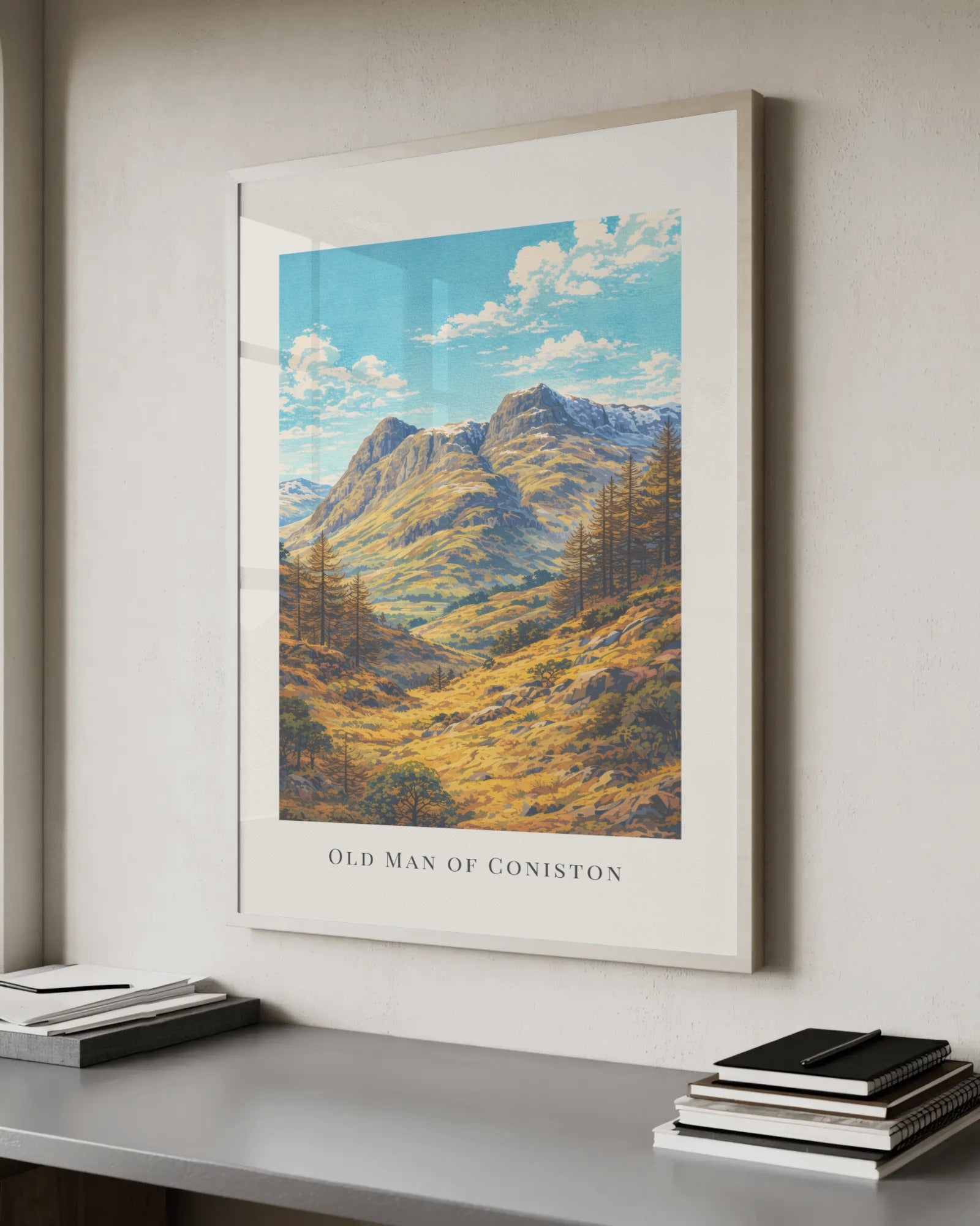 The Old Man of Coniston Art Print, framed wall art (view 6)