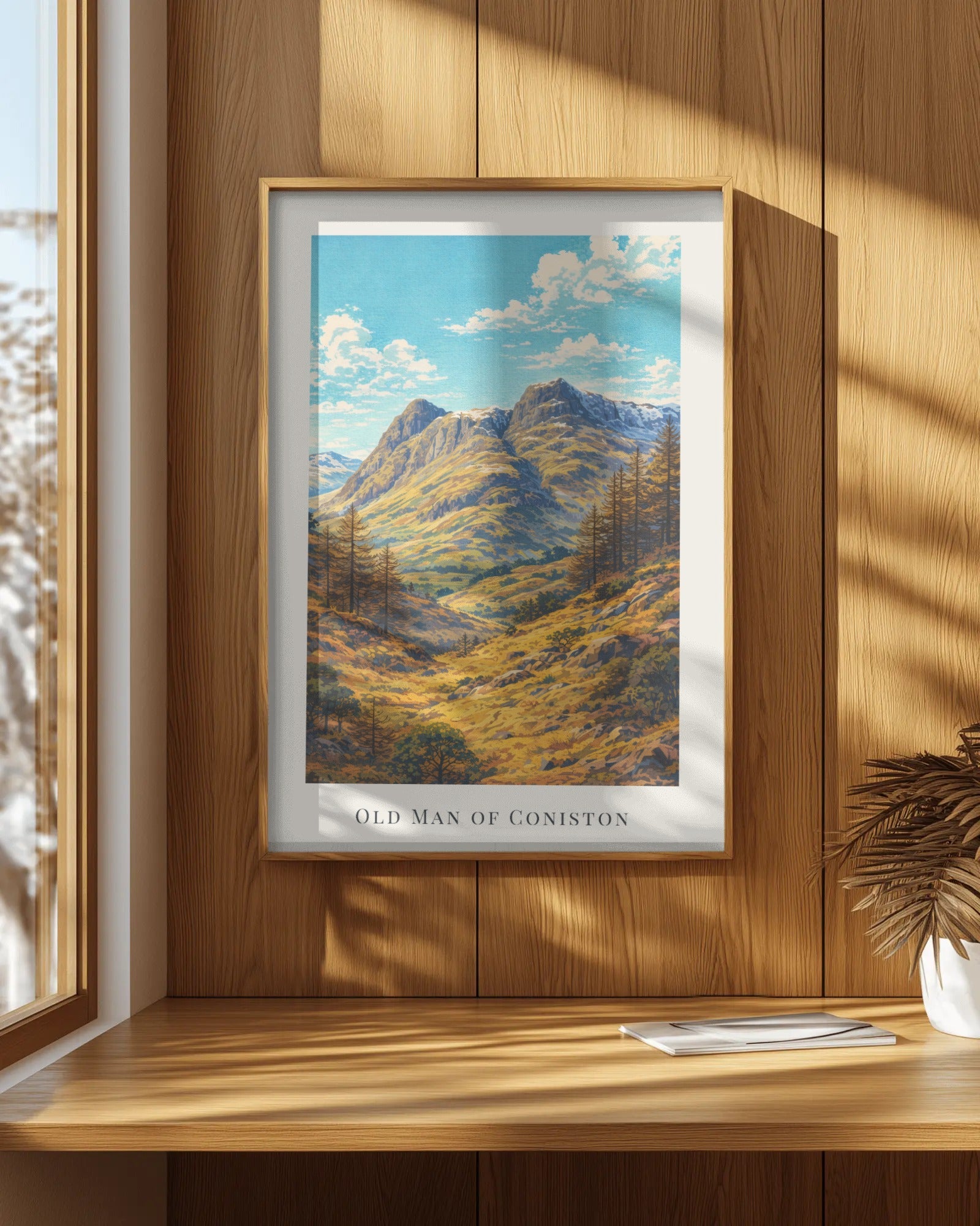 The Old Man of Coniston Art Print, framed wall art (view 7)