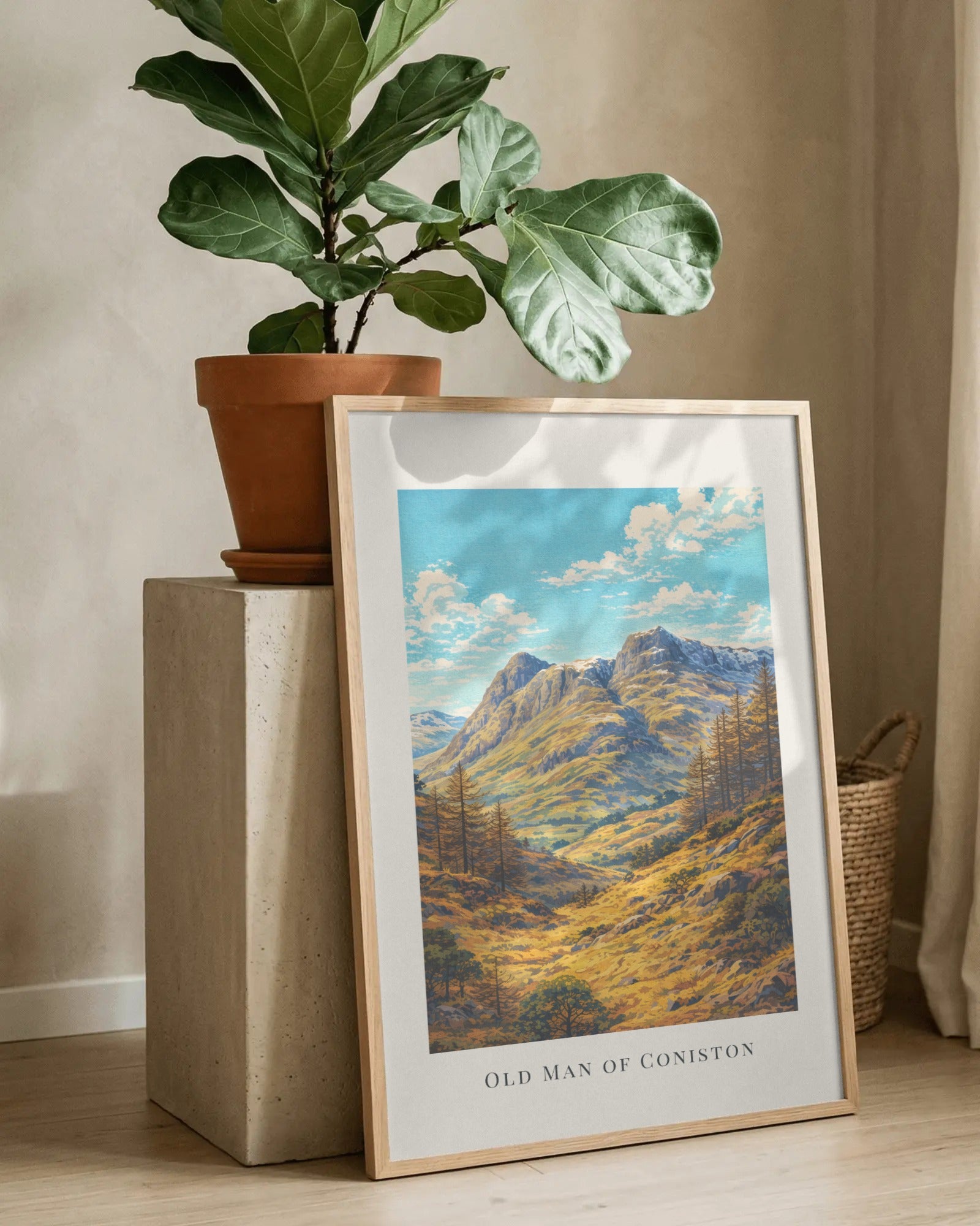 The Old Man of Coniston Art Print, framed wall art (view 8)