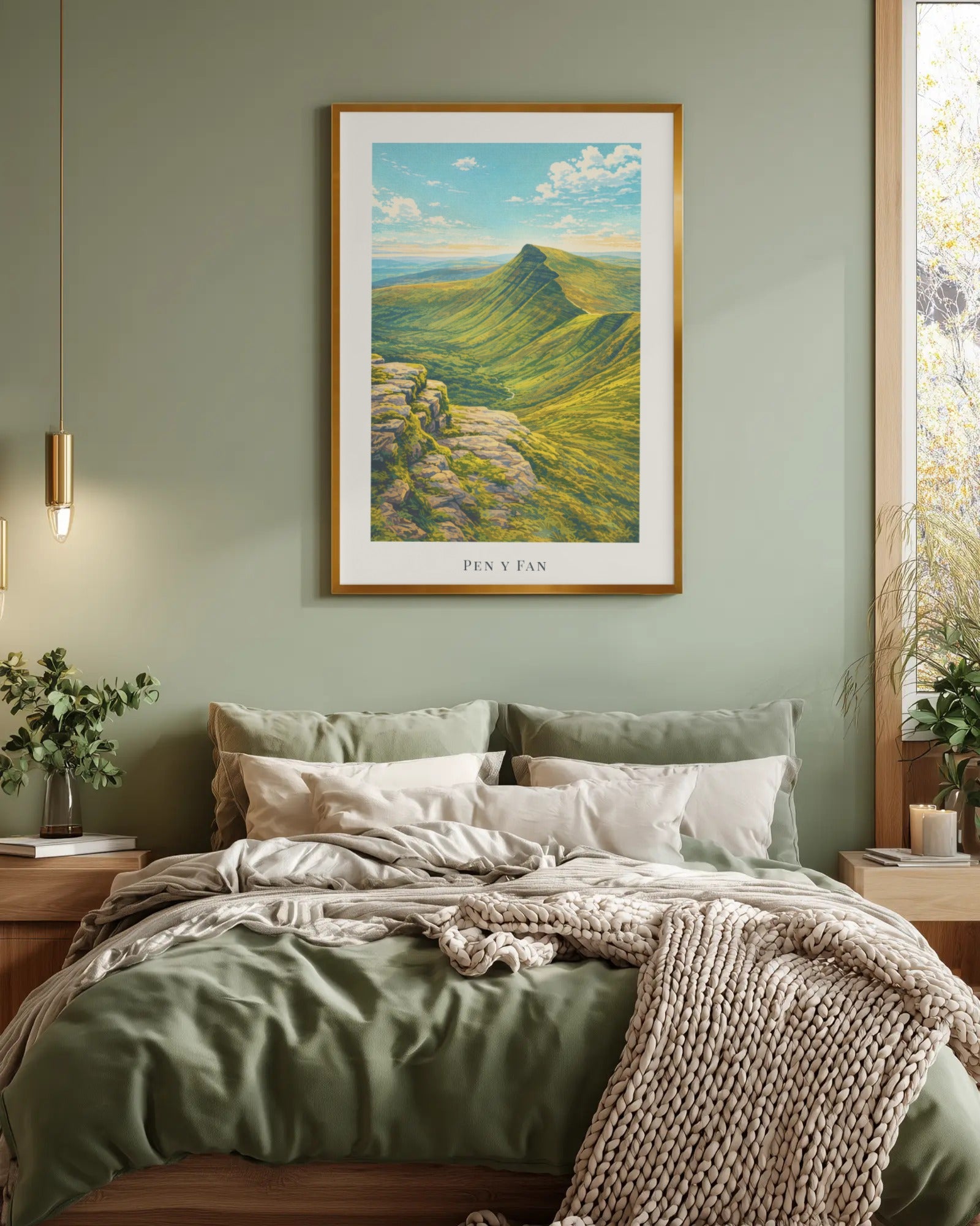 Pen y Fan Art Print, framed wall art (view 4)