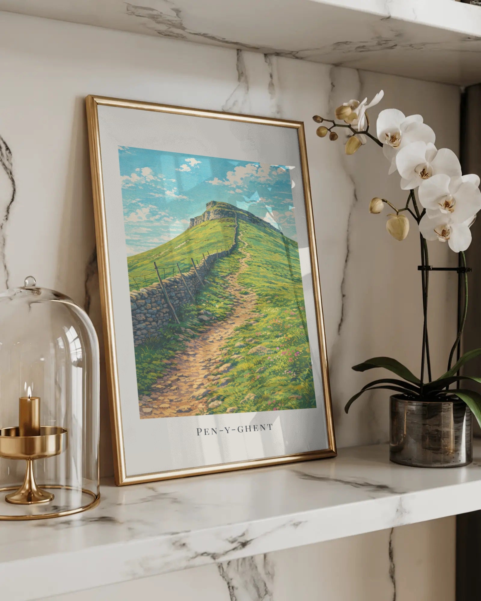 Pen-y-ghent Art Print, framed wall art (view 5)