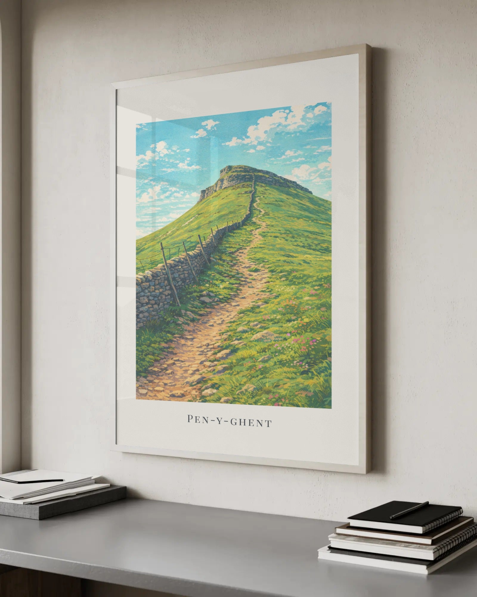 Pen-y-ghent Art Print, framed wall art (view 6)