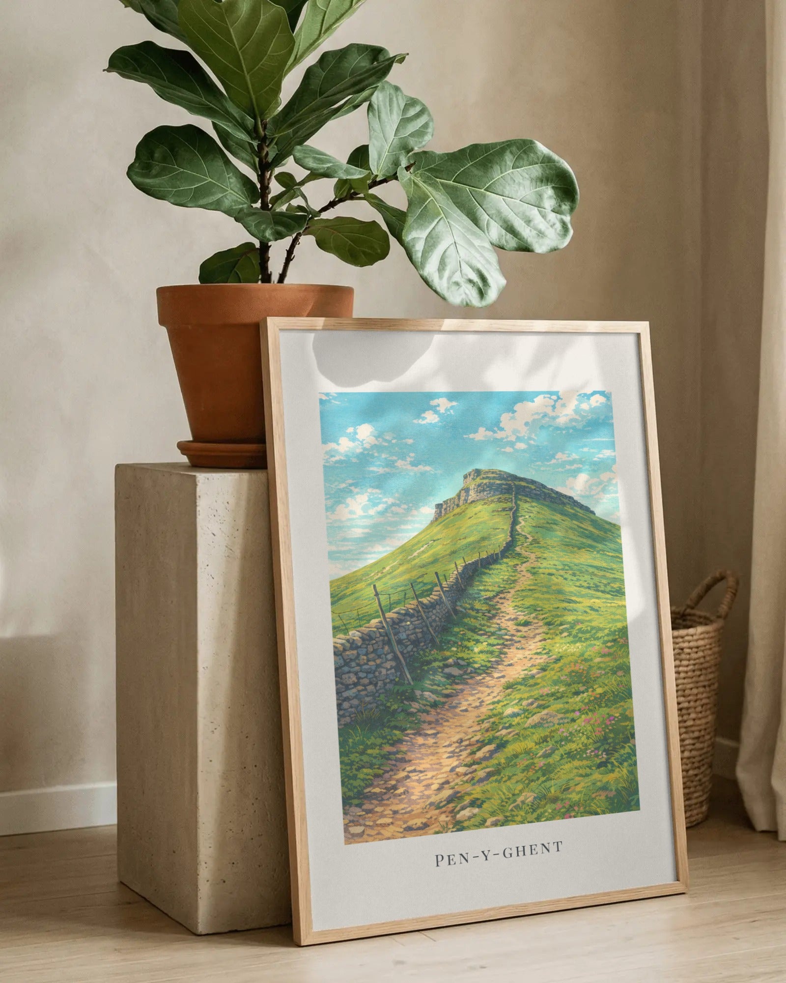 Pen-y-ghent Art Print, framed wall art (view 8)