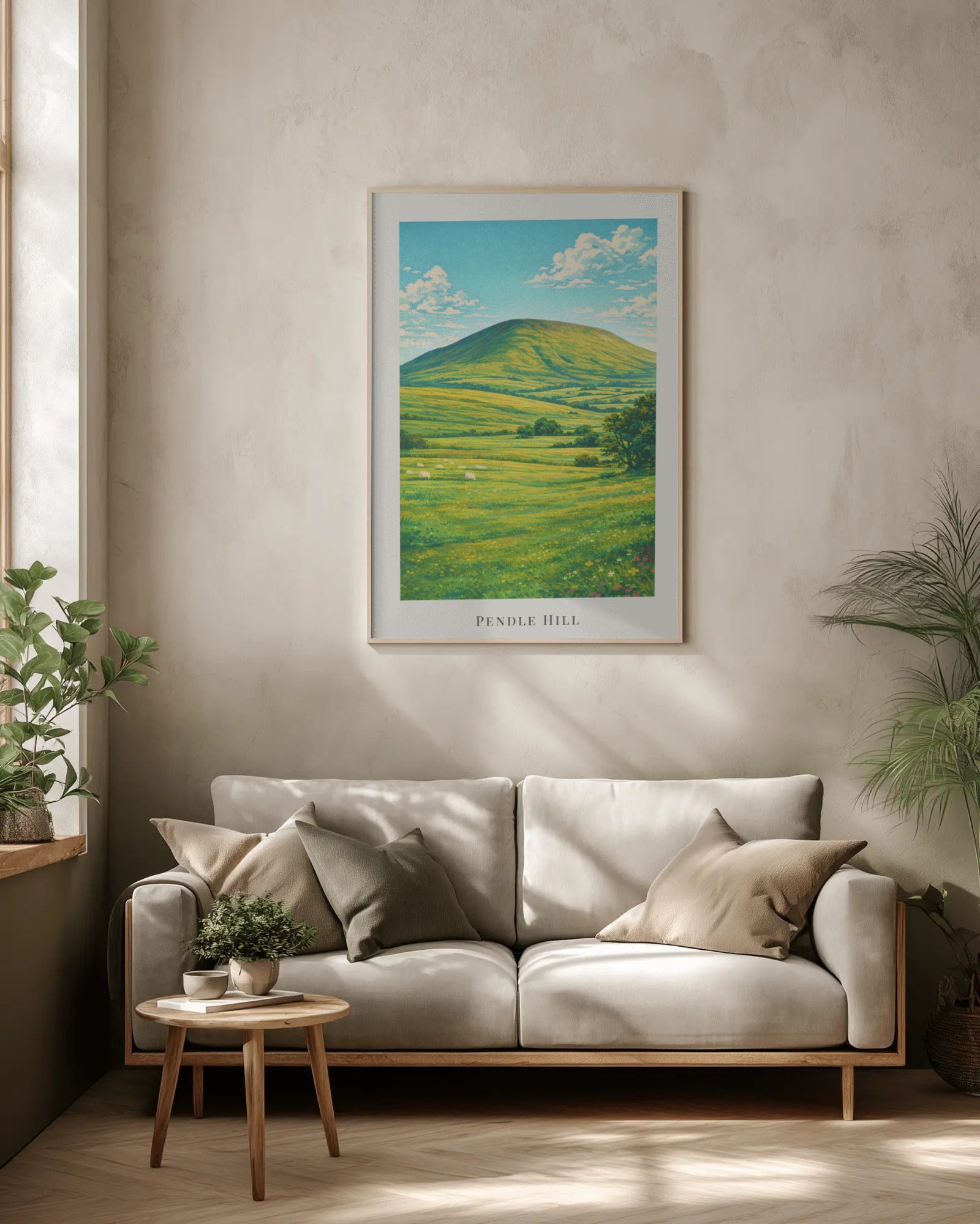 Pendle Hill Art Print, framed wall art (view 2)