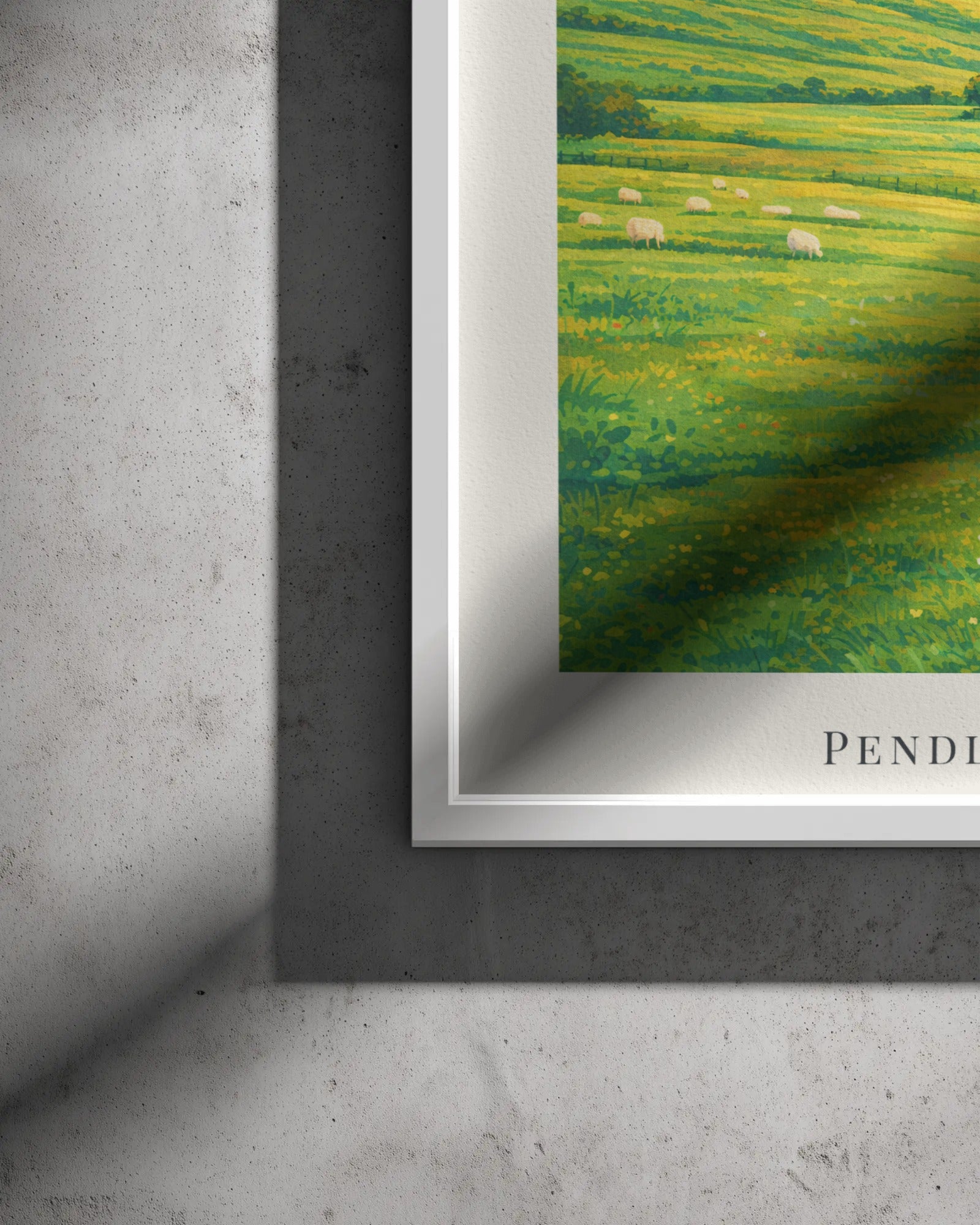Pendle Hill Art Print, framed wall art (view 3)