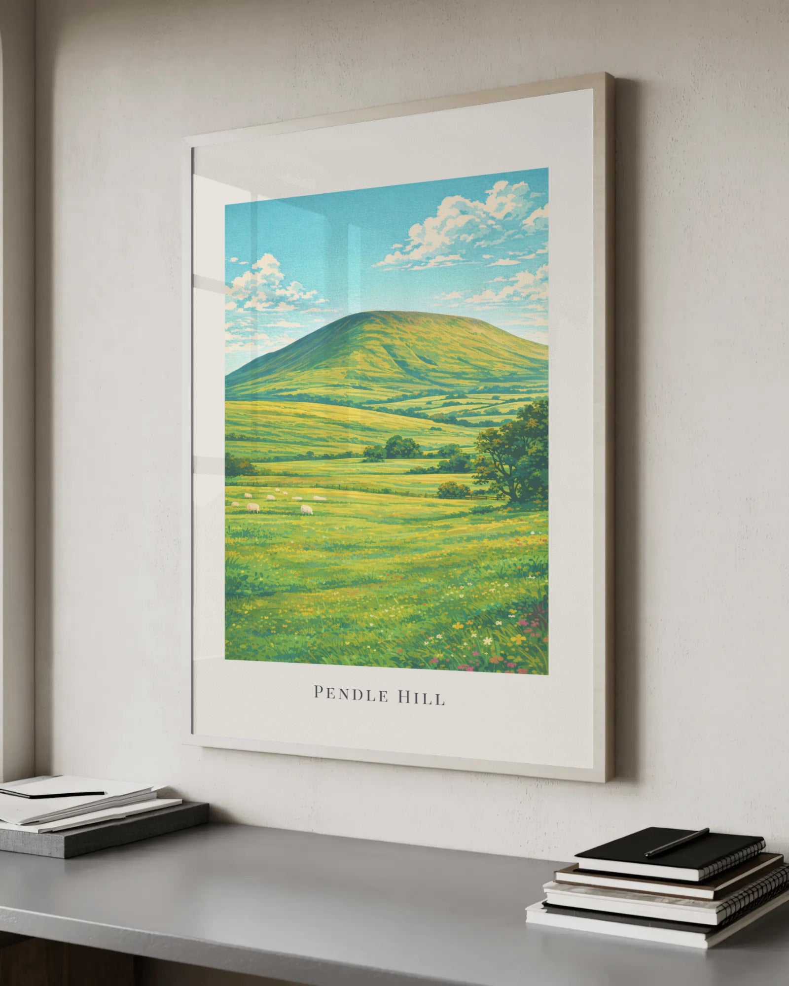 Pendle Hill Art Print, framed wall art (view 6)
