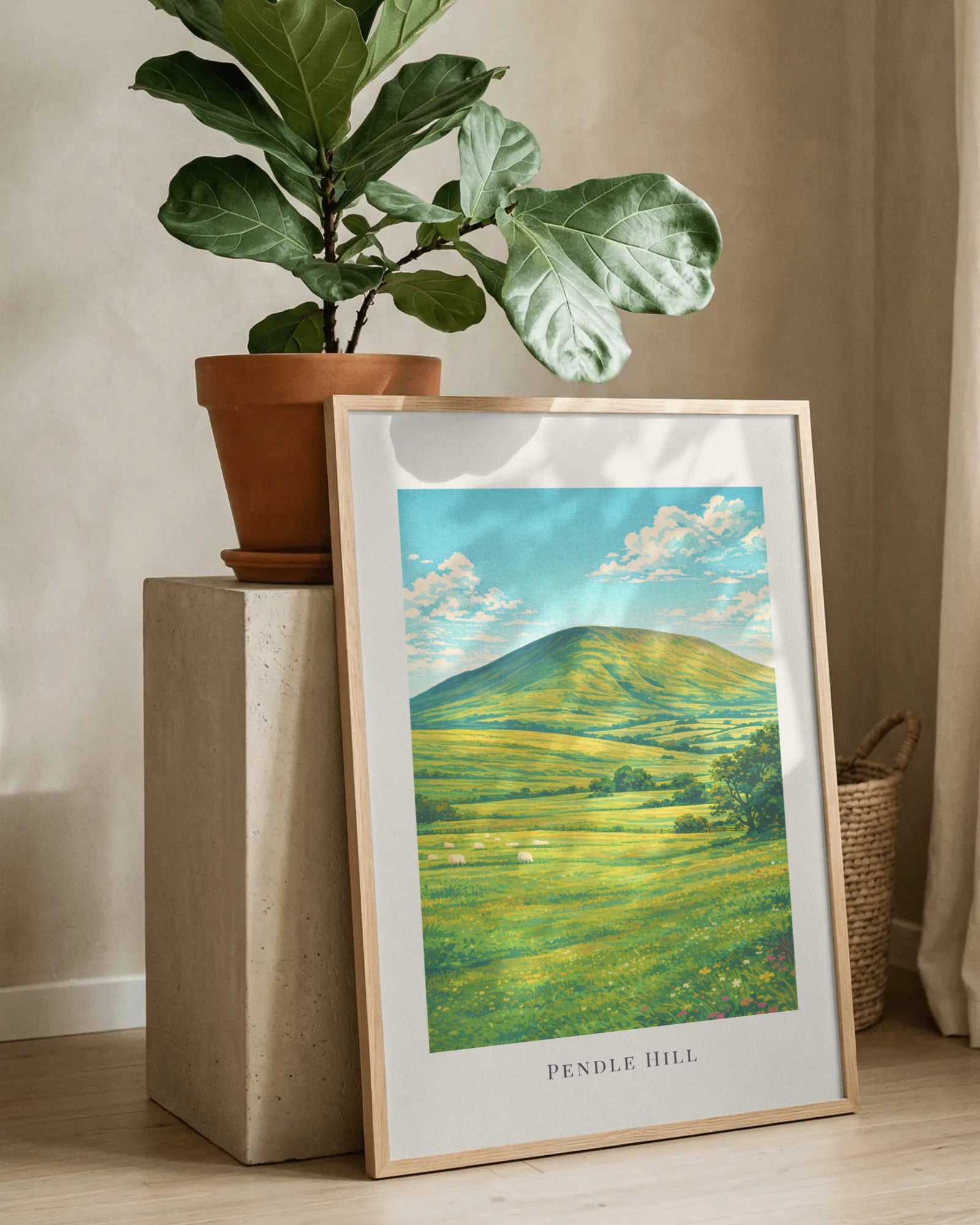 Pendle Hill Art Print, framed wall art (view 8)