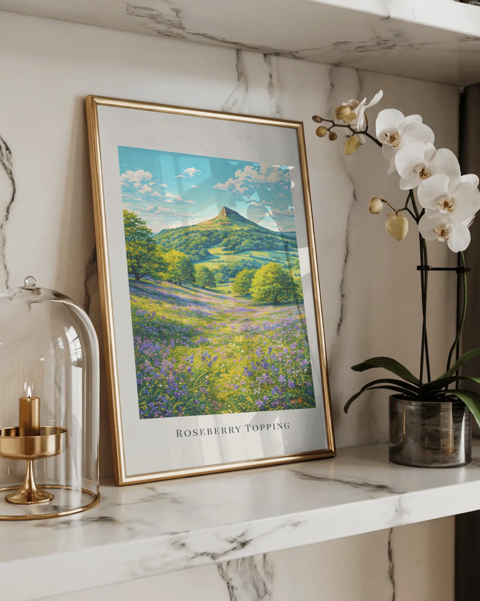 Roseberry Topping Art Print, framed wall art (view 5)