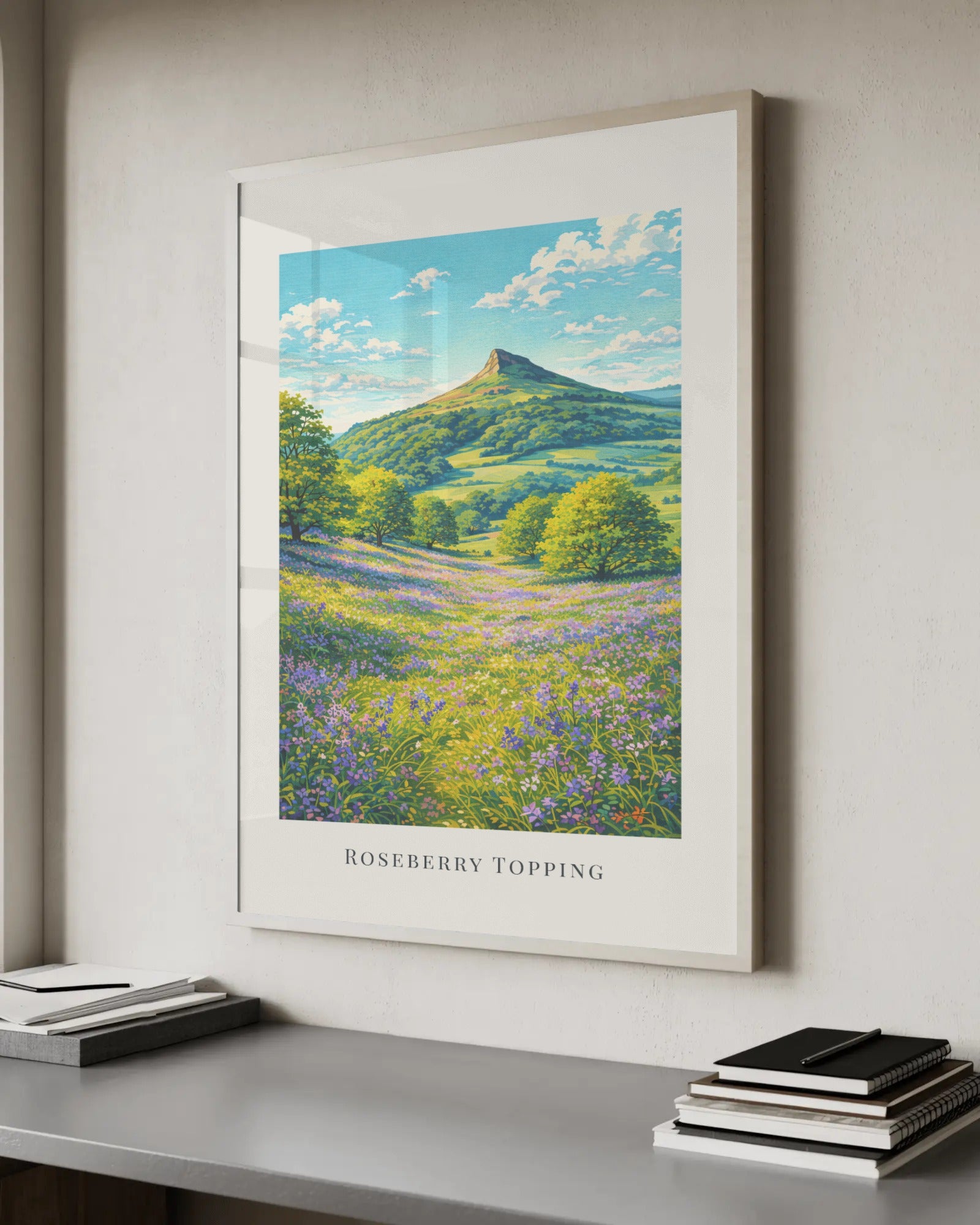 Roseberry Topping Art Print, framed wall art (view 6)