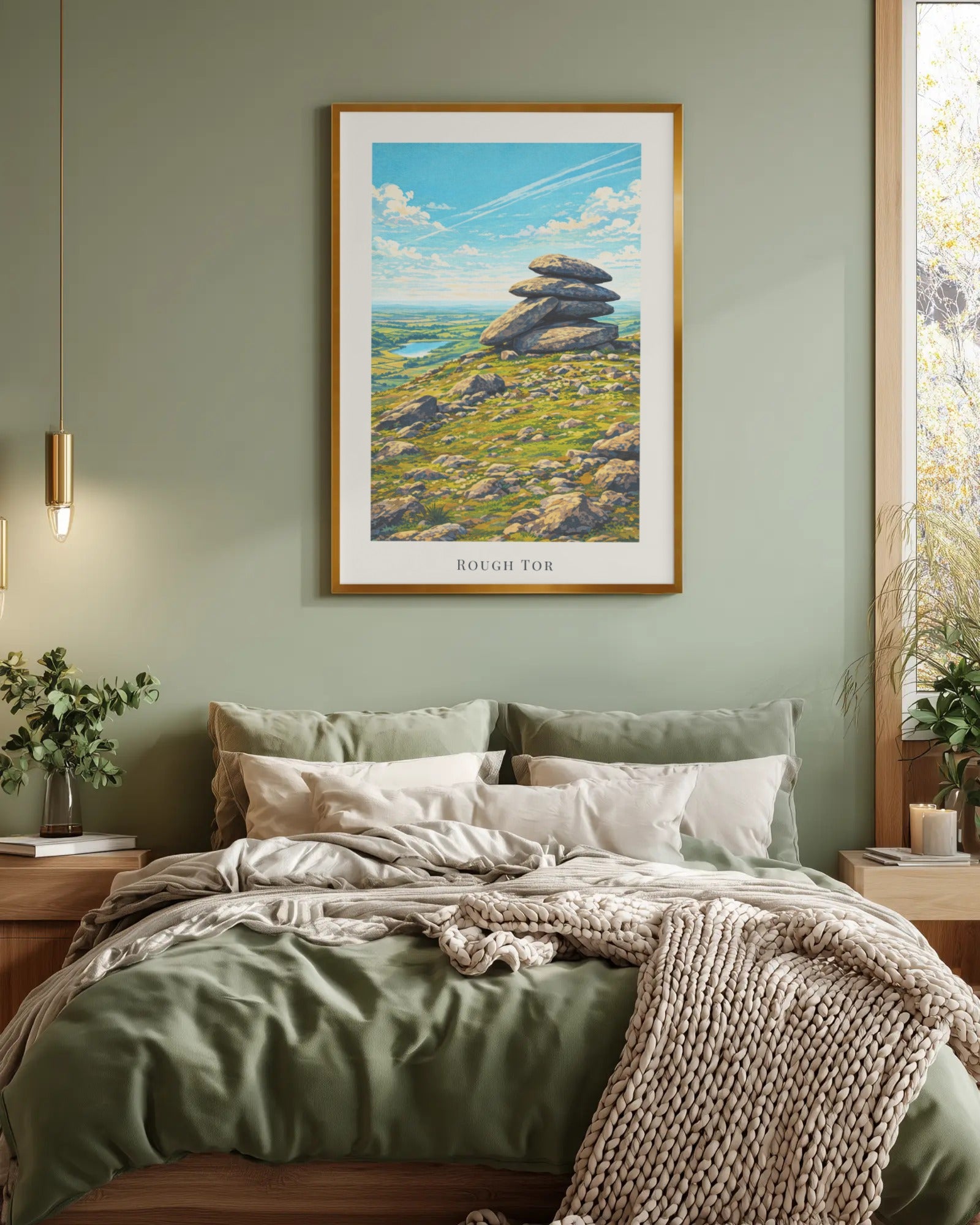 Rough Tor Art Print, framed wall art (view 4)