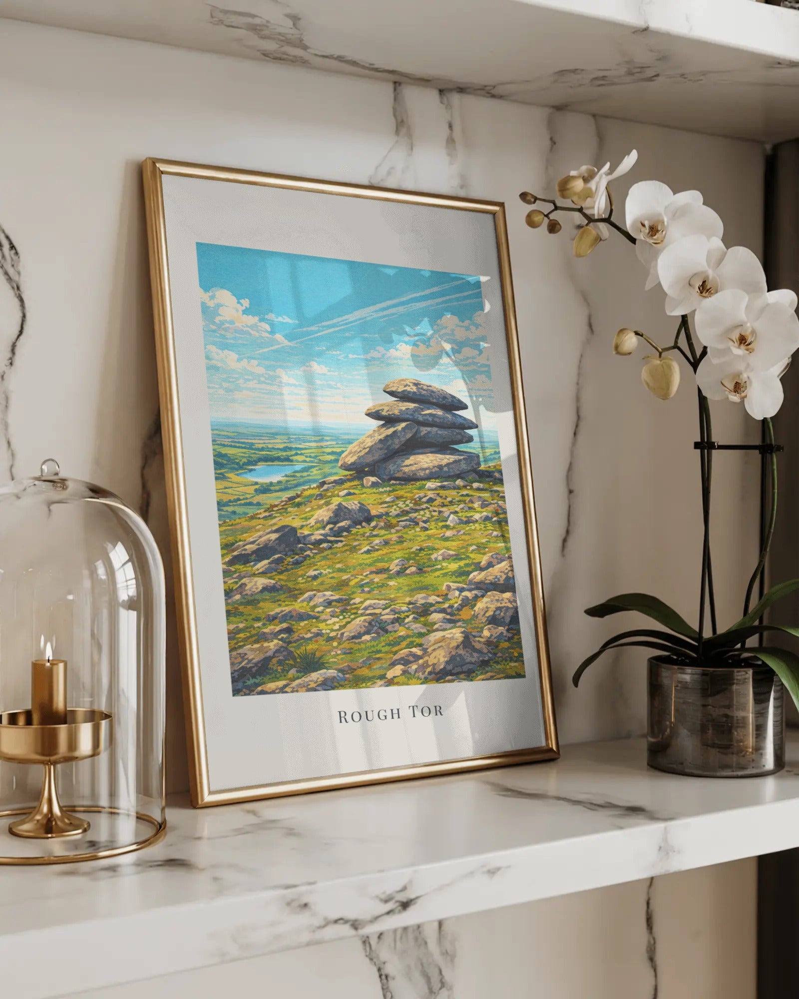 Rough Tor Art Print, framed wall art (view 5)