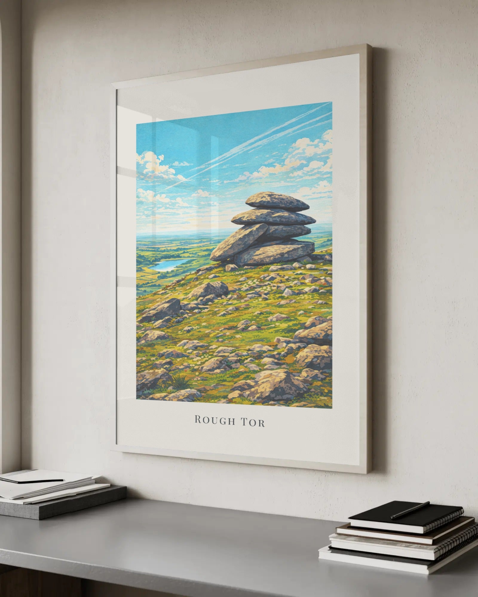 Rough Tor Art Print, framed wall art (view 6)