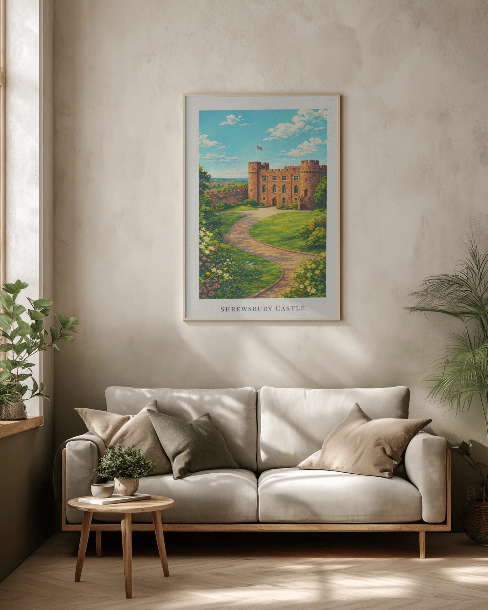 Shrewsbury Castle Art Print, framed wall art (view 2)