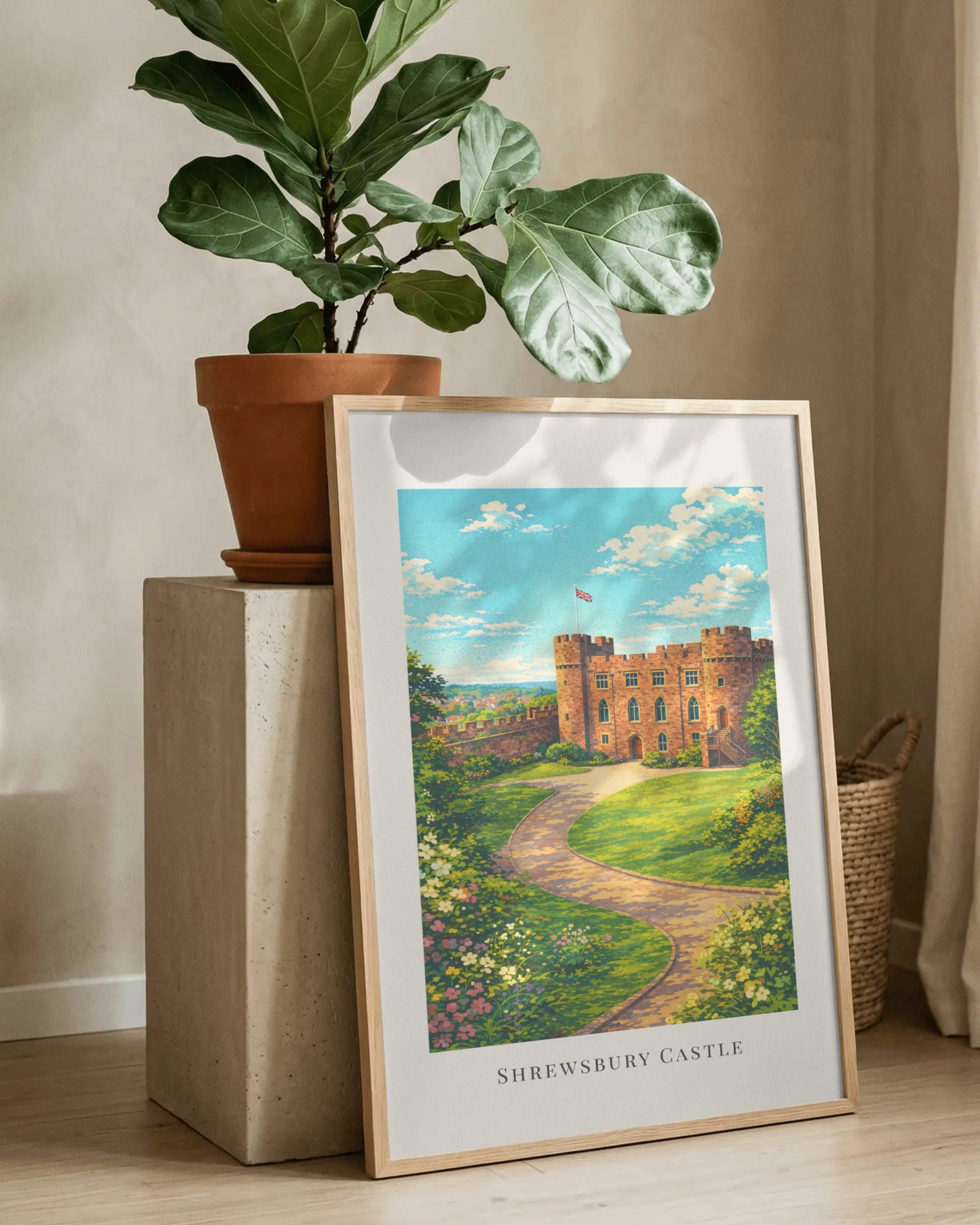 Shrewsbury Castle Art Print, framed wall art (view 8)