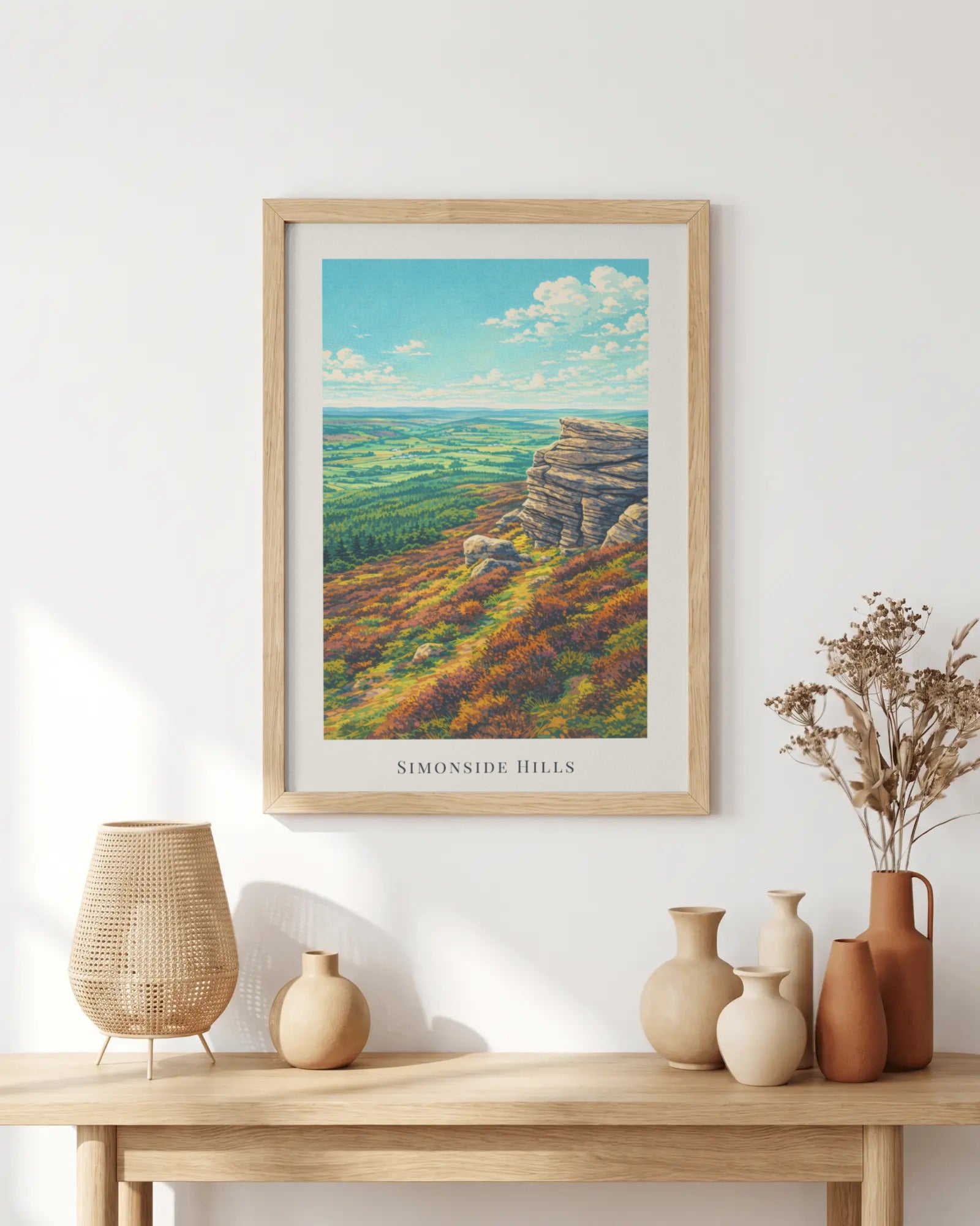 Simonside Hills Art Print